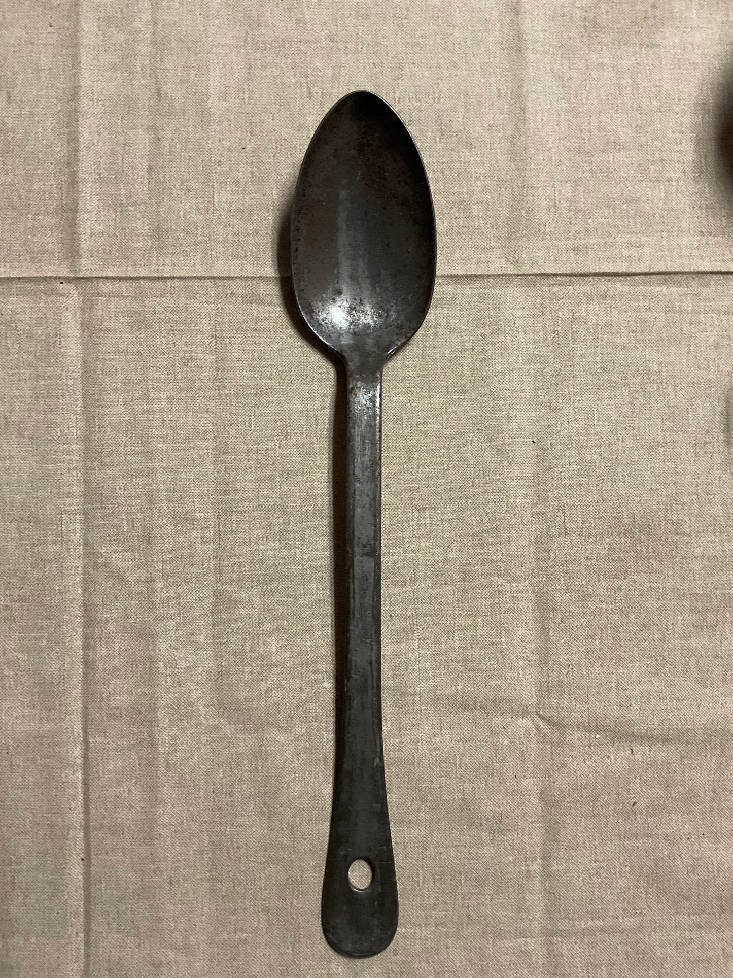 Antique Stew Metal Spoon