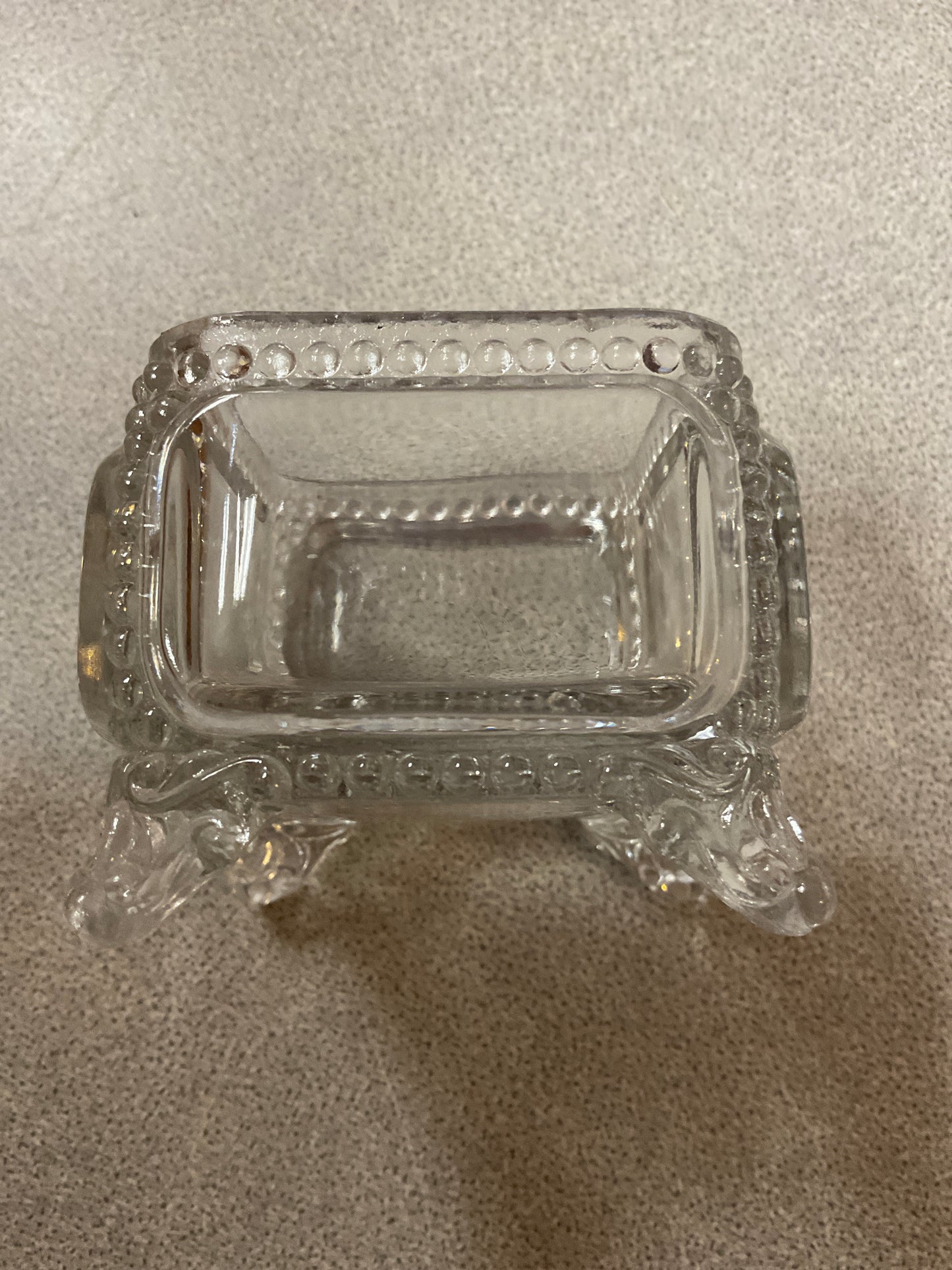 Glass Vanity Trinket Box