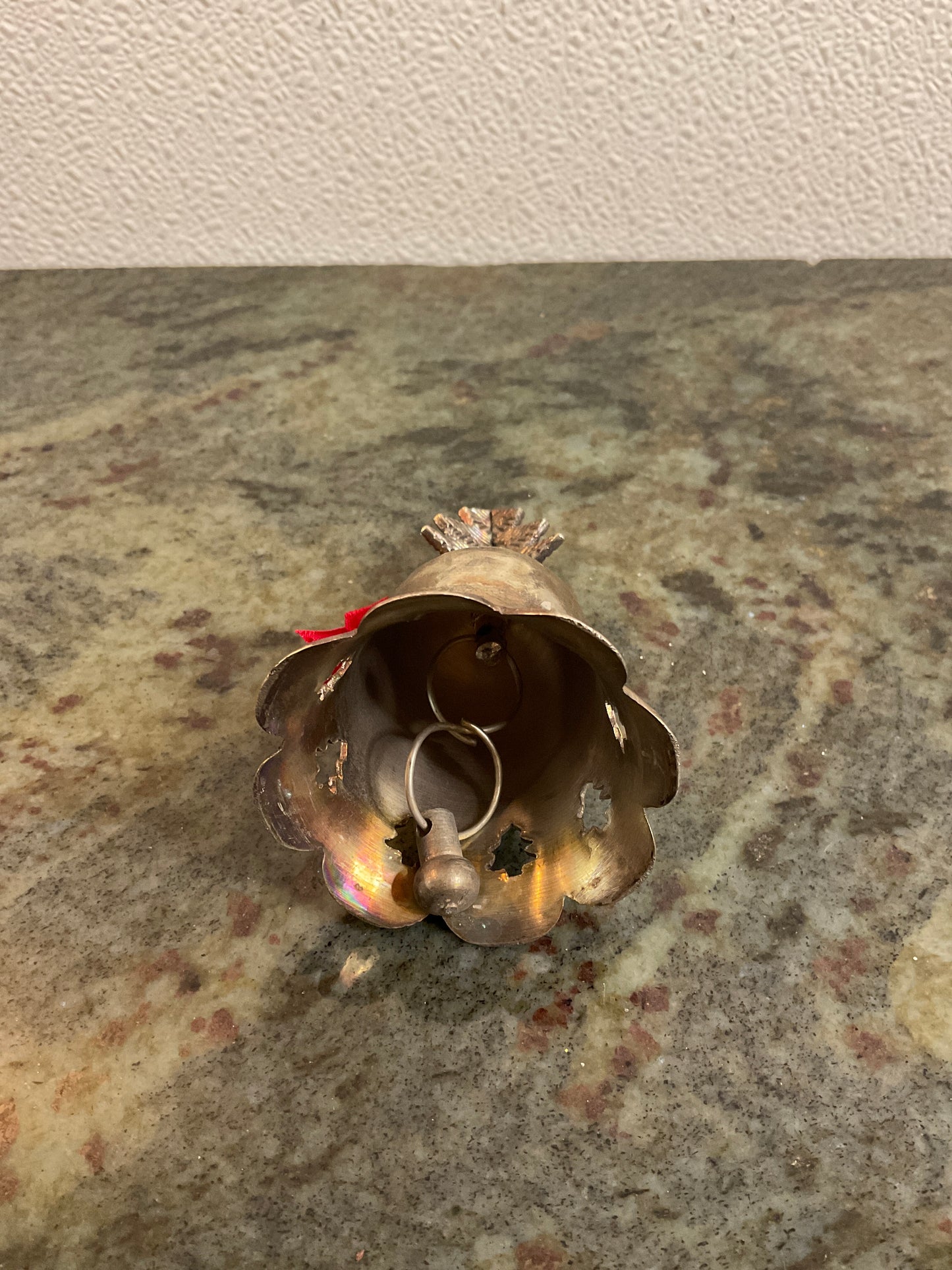 Silver Plated Bell With Tree Handle