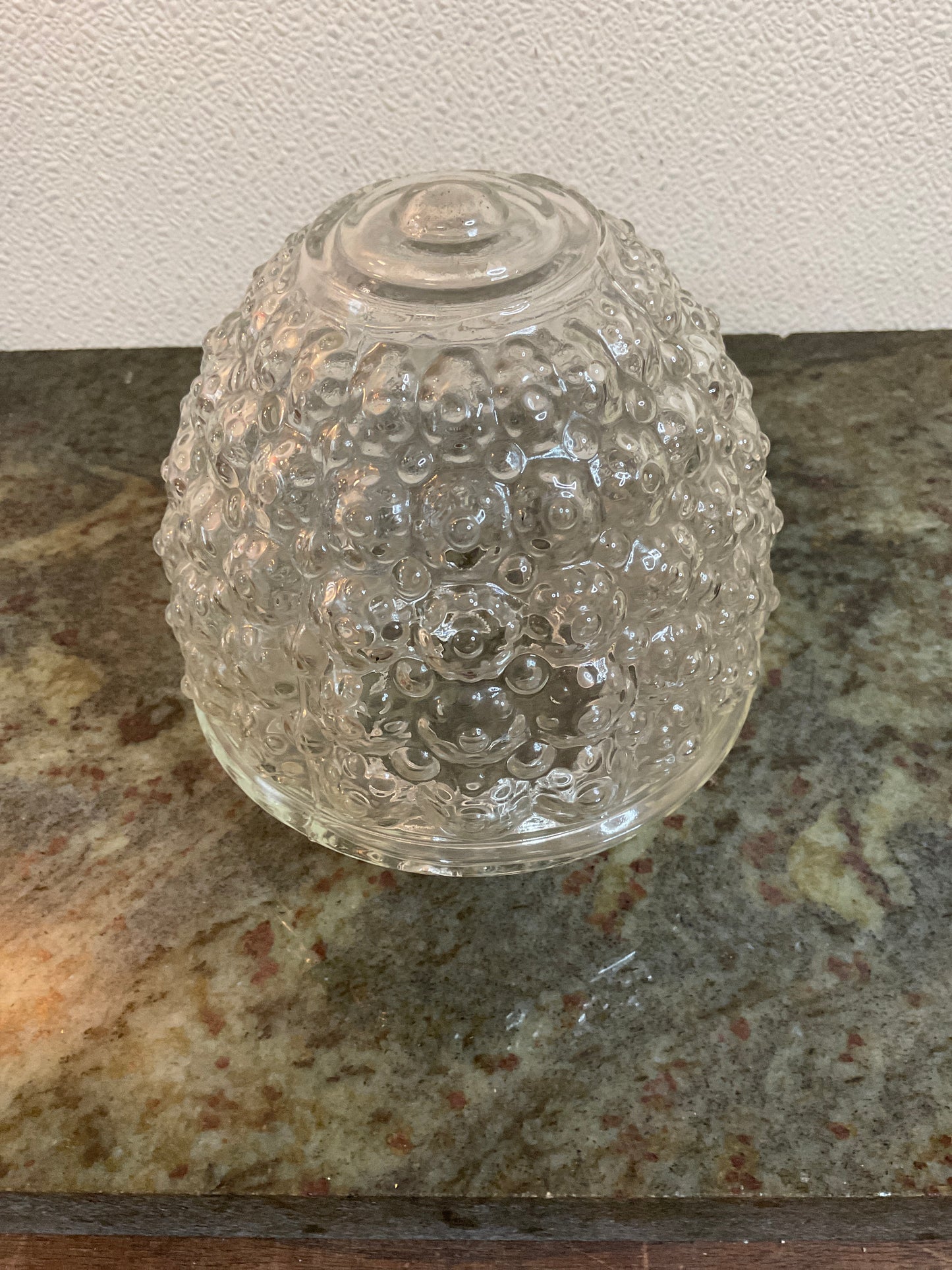 Vintage Clear Hobnail Glass Globe