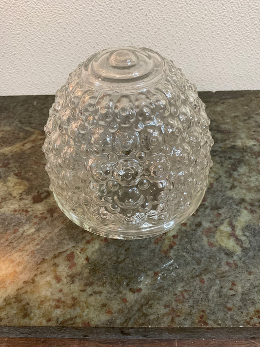 Vintage Clear Hobnail Glass Globe