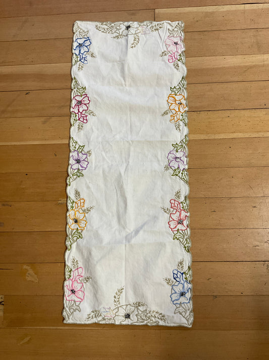 Vintage Embroidered Runner