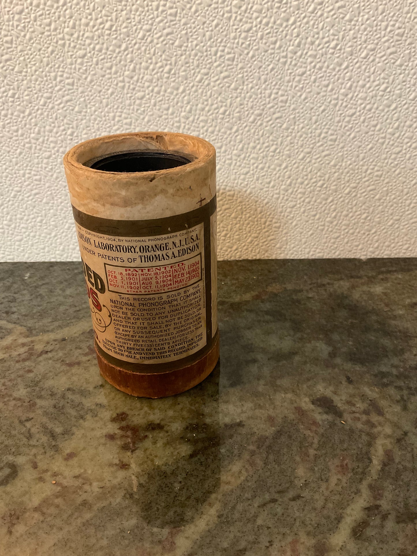 Edison Phonograph Cylinder