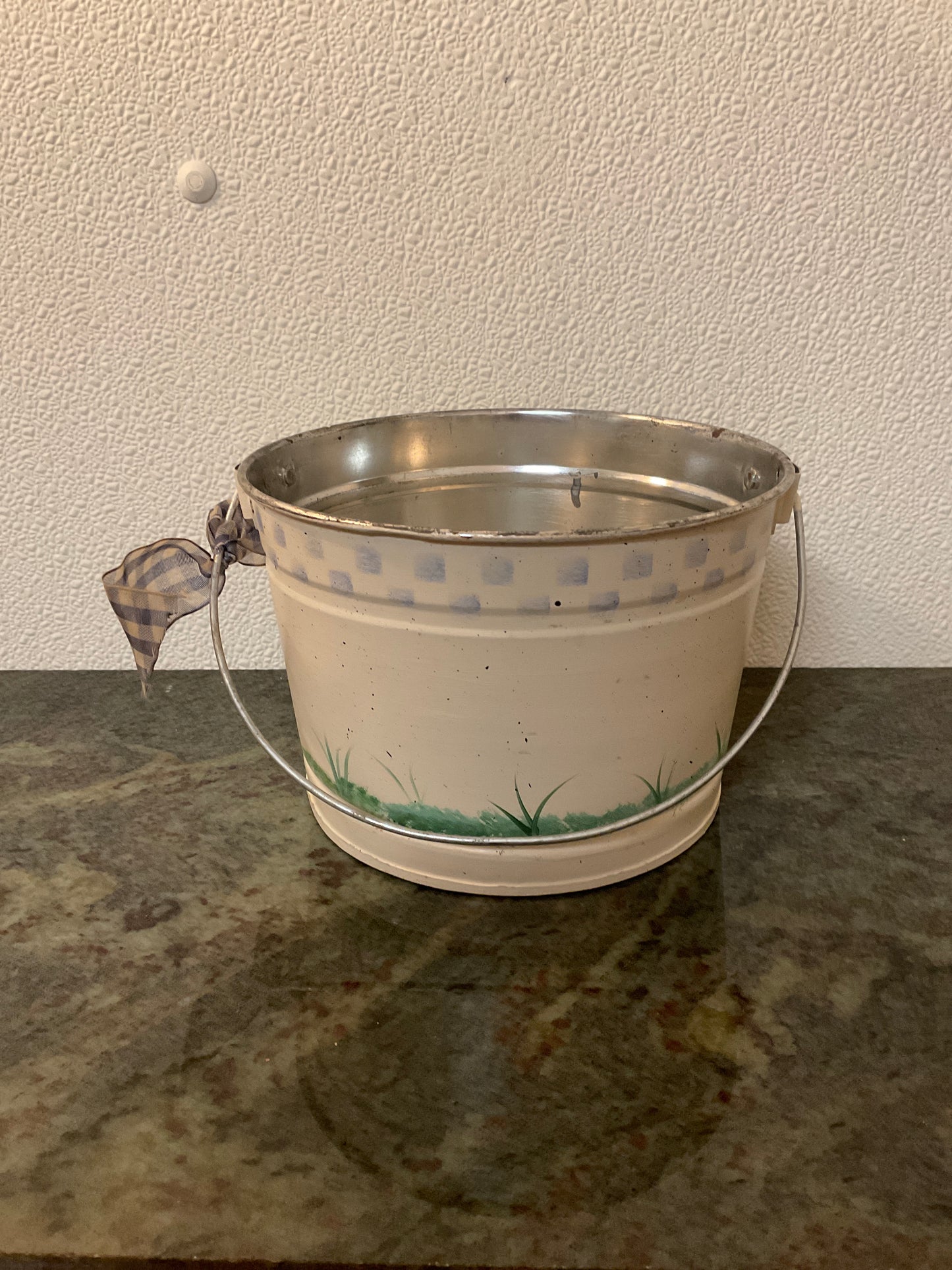 Metal Bucket Hand Painted “Grandmas Treats”
