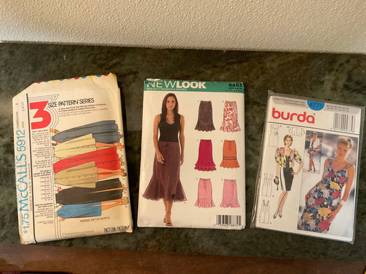 Bundle of 3 Sewing Patterns