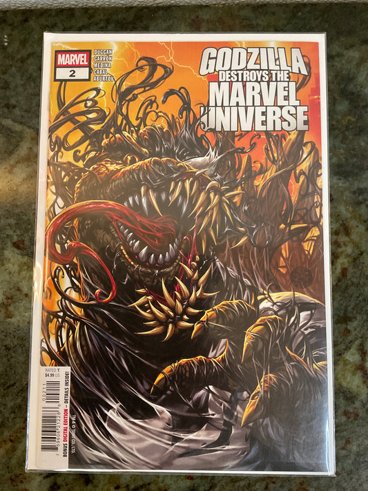 2024 Godzilla Destroys The Marvel Universe #2