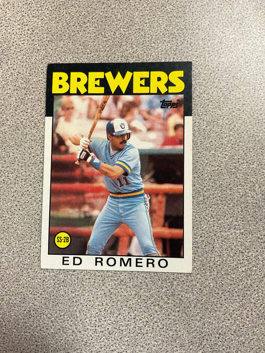 Baseball Card-  Ed Romero