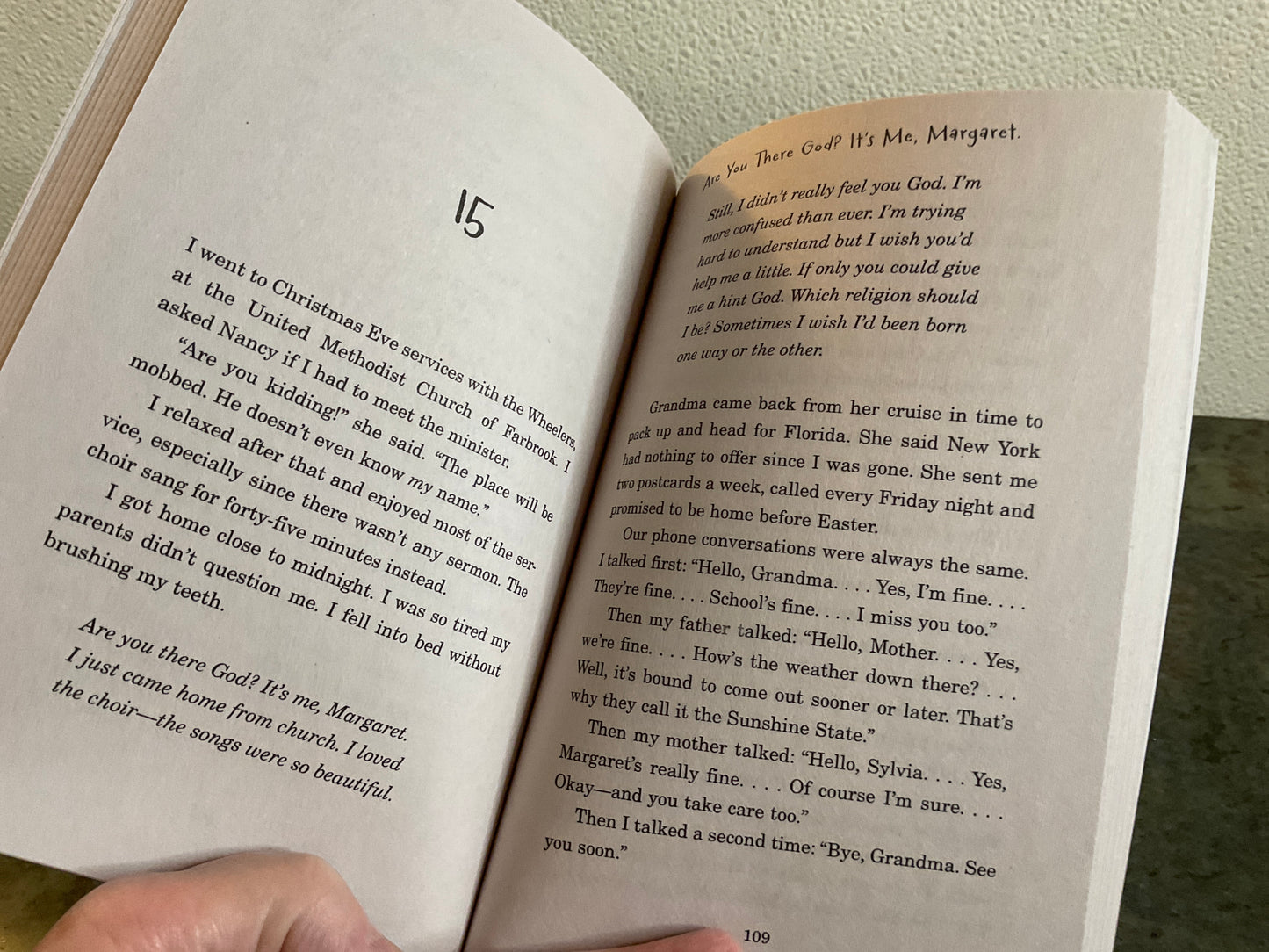 Book Are You There God?￼It’s Me, Margaret
