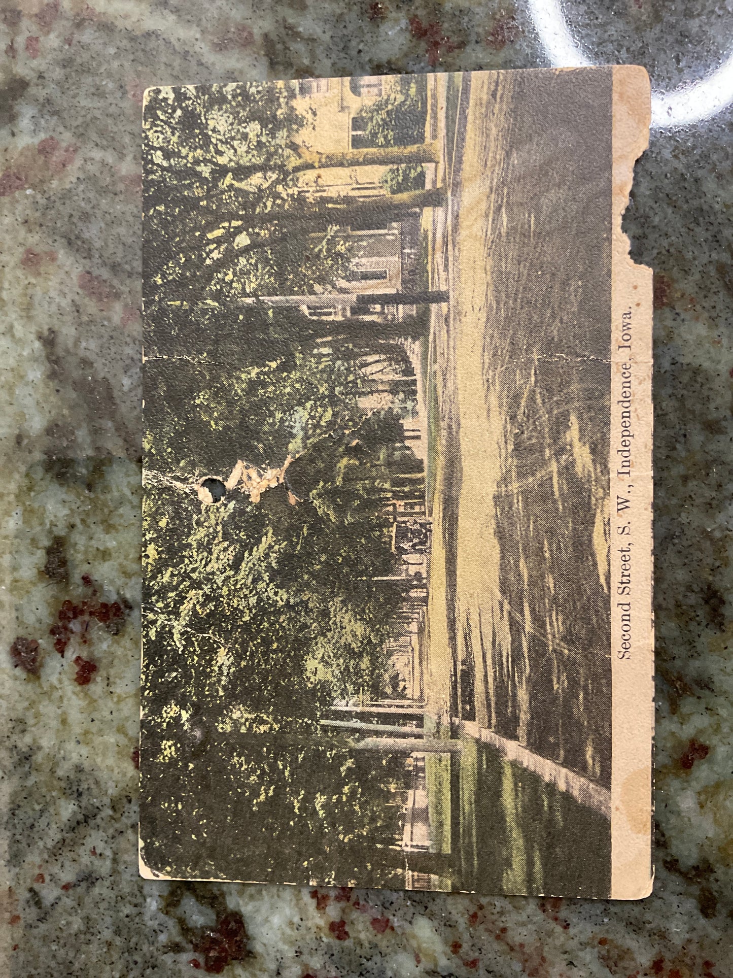 Post Card 2nd St/5th Ave SW Indep. Iowa