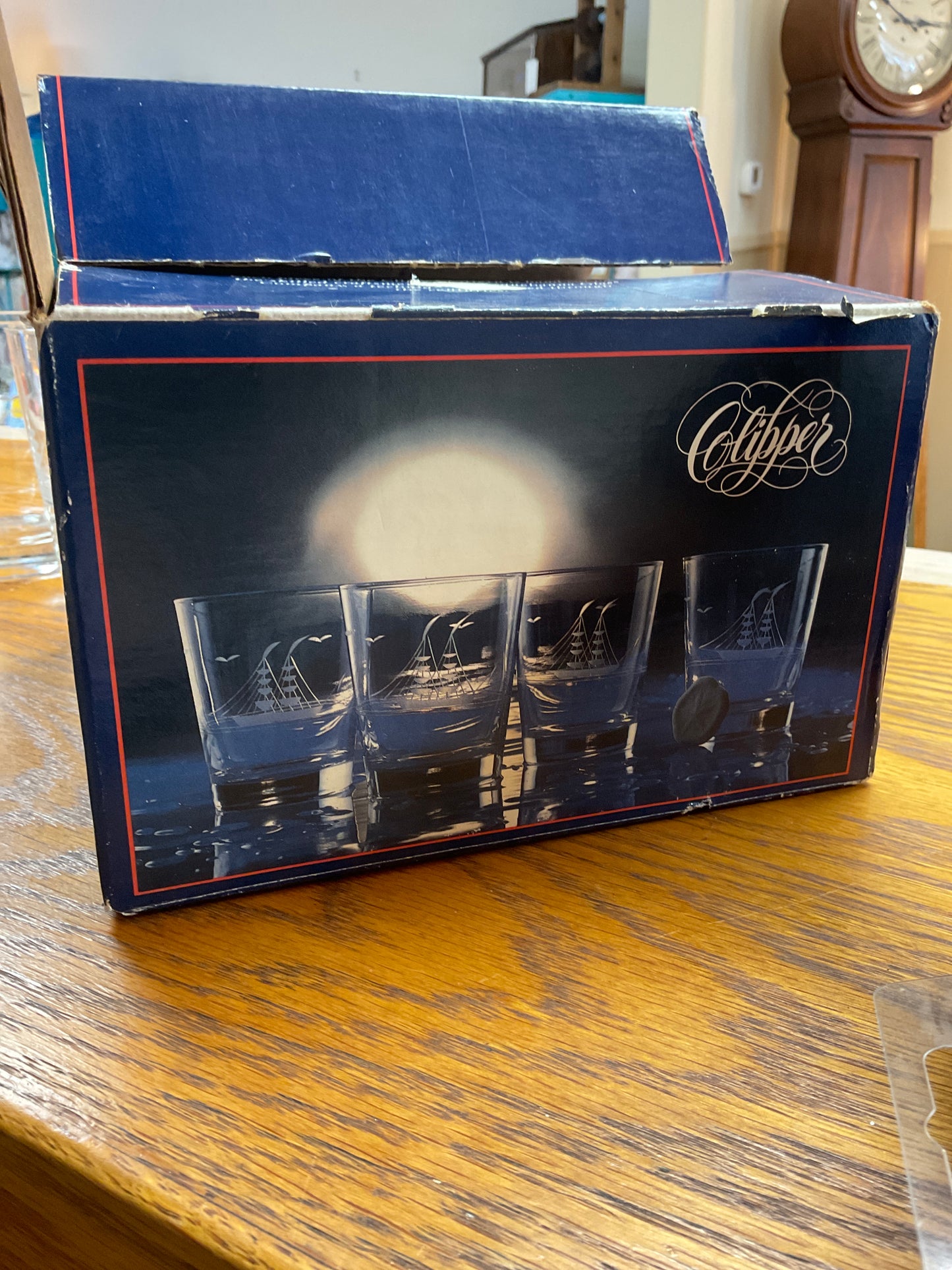 Clipper Set of Four Double Old Fashioned Glasses