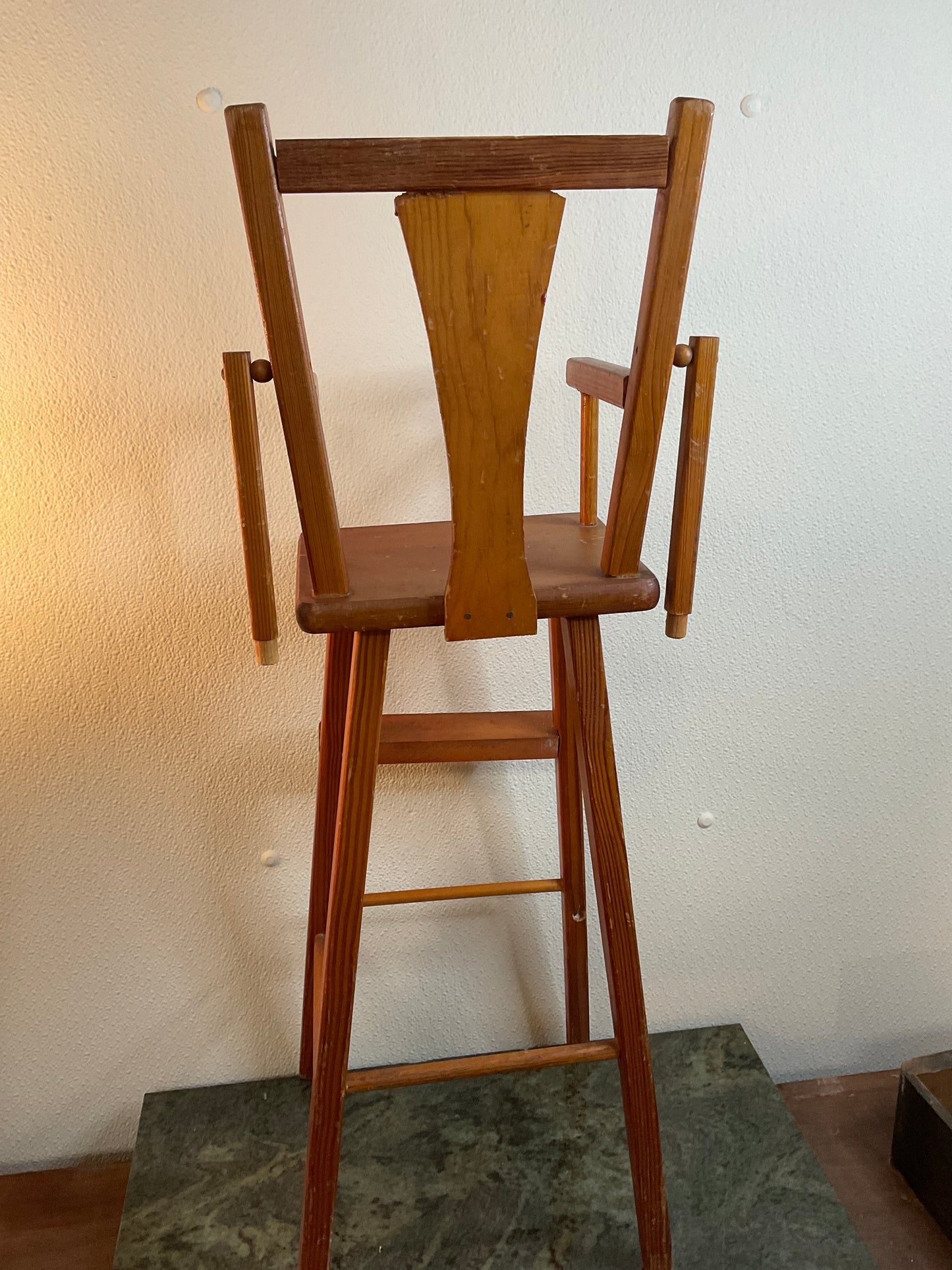 Vintage Wood Doll High Chair