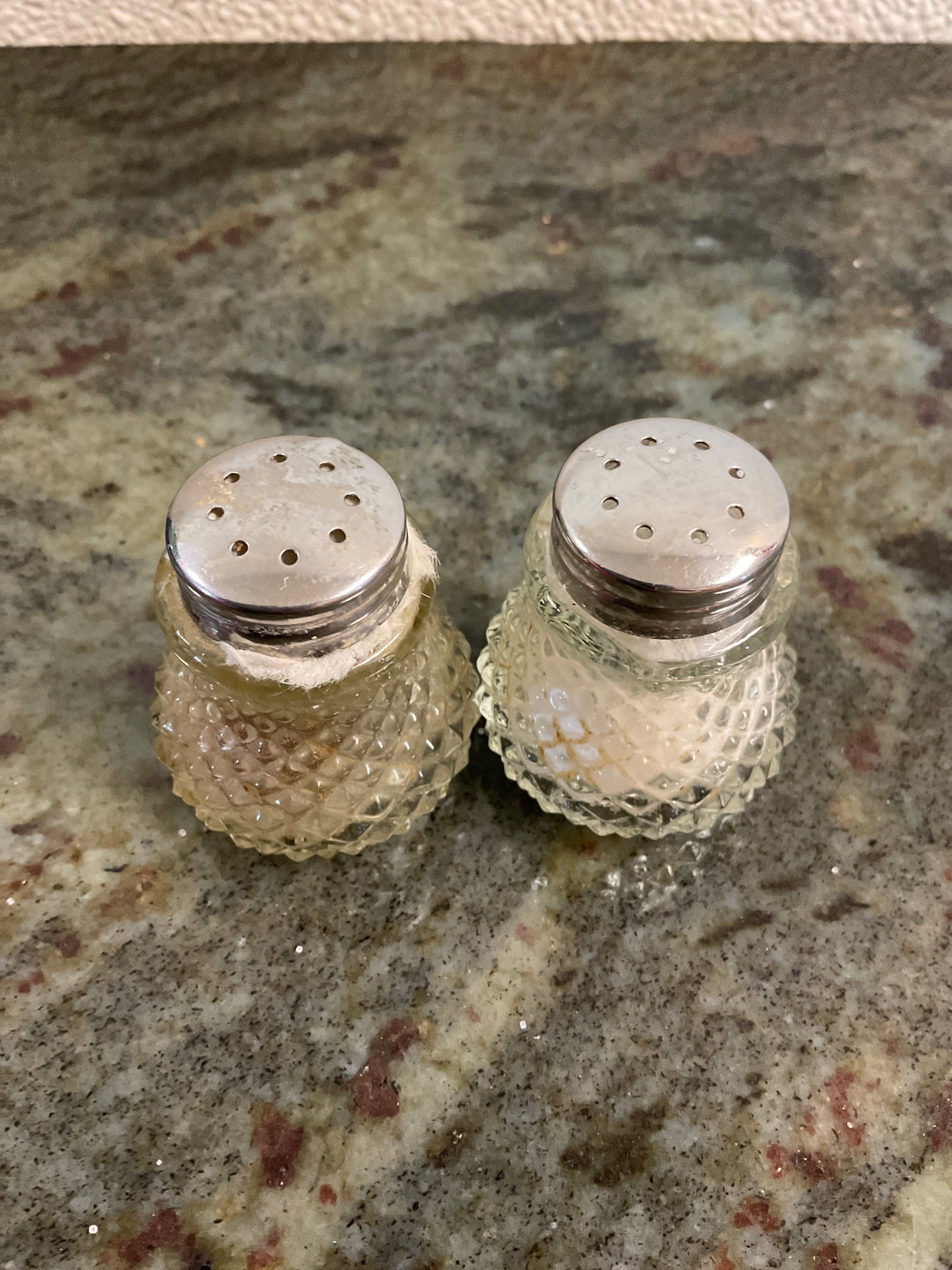 Vintage CHG Diamond Pattern Salt & Pepper Shakers