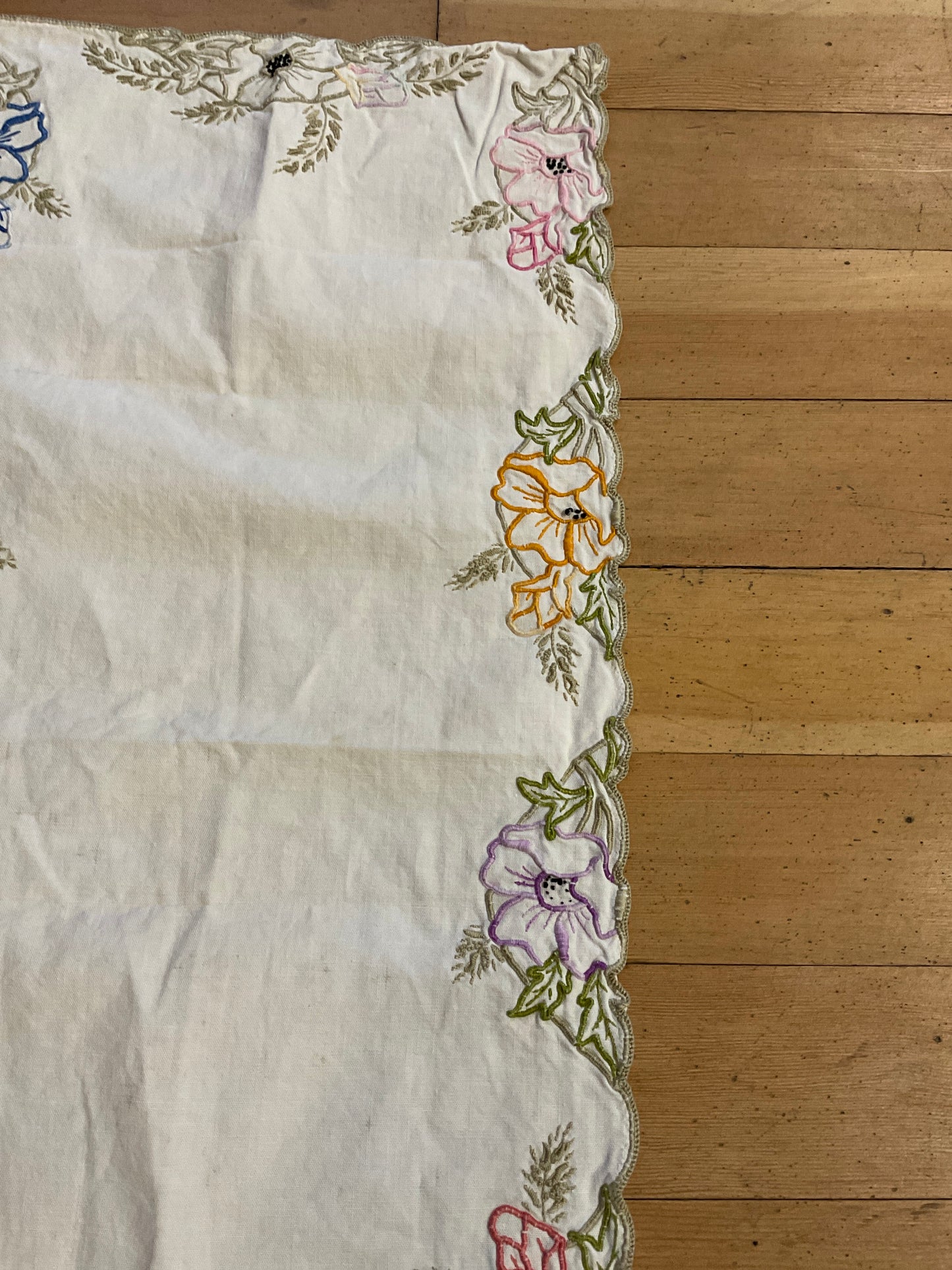 Vintage Embroidered Runner