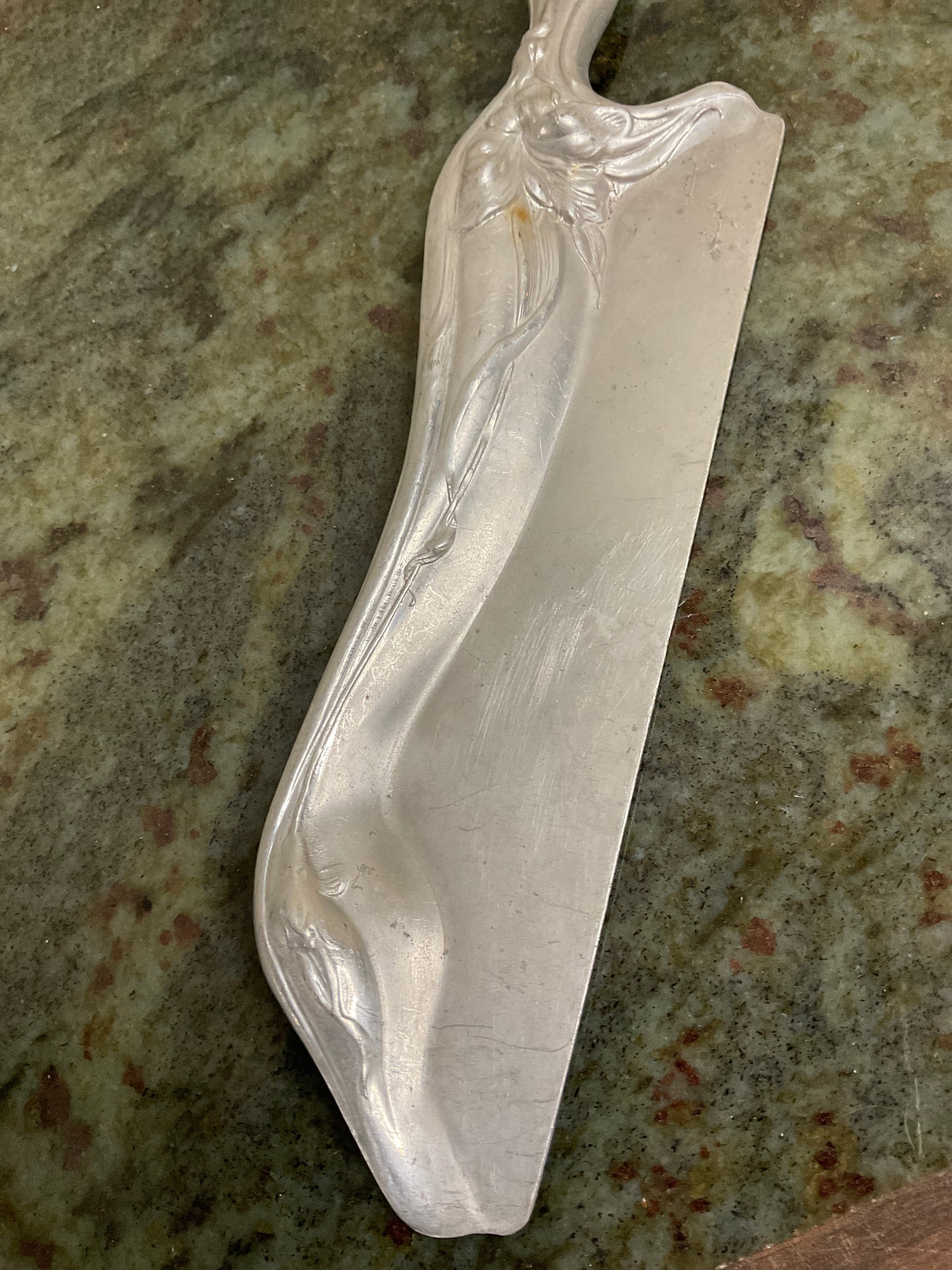 Vtg Aluminum Dustpan Crumb Scraper