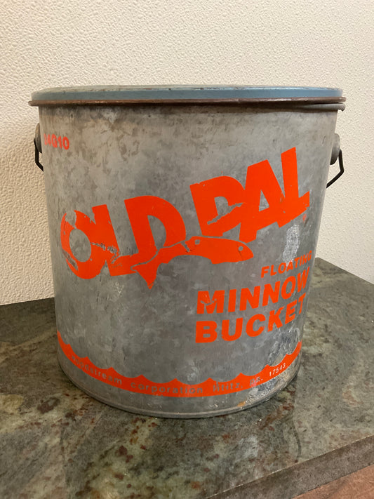 Vtg Old Pal Floating Minnow Bucket #24G10