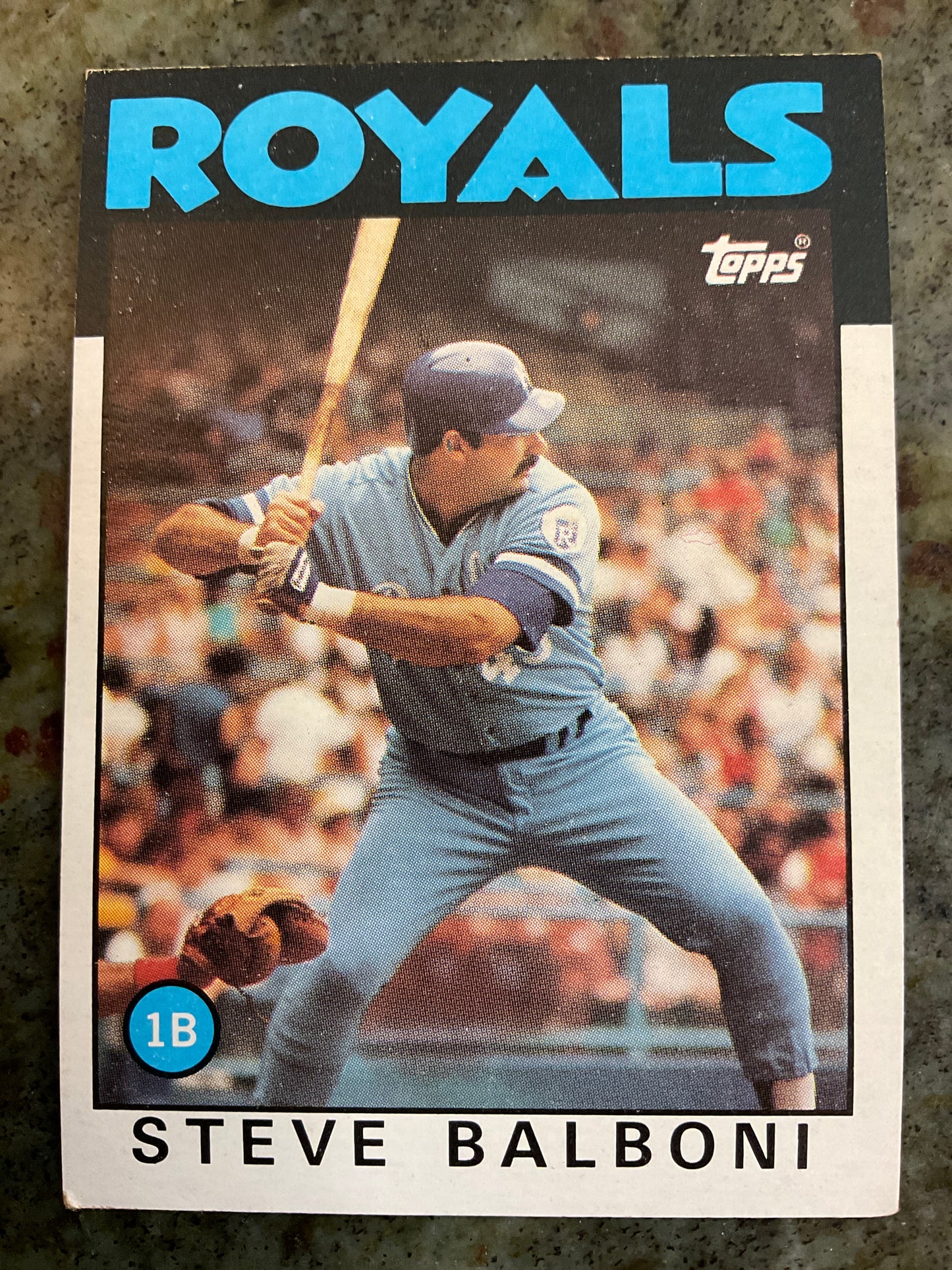 Steve Balboni 1985 Topps Baseball Card