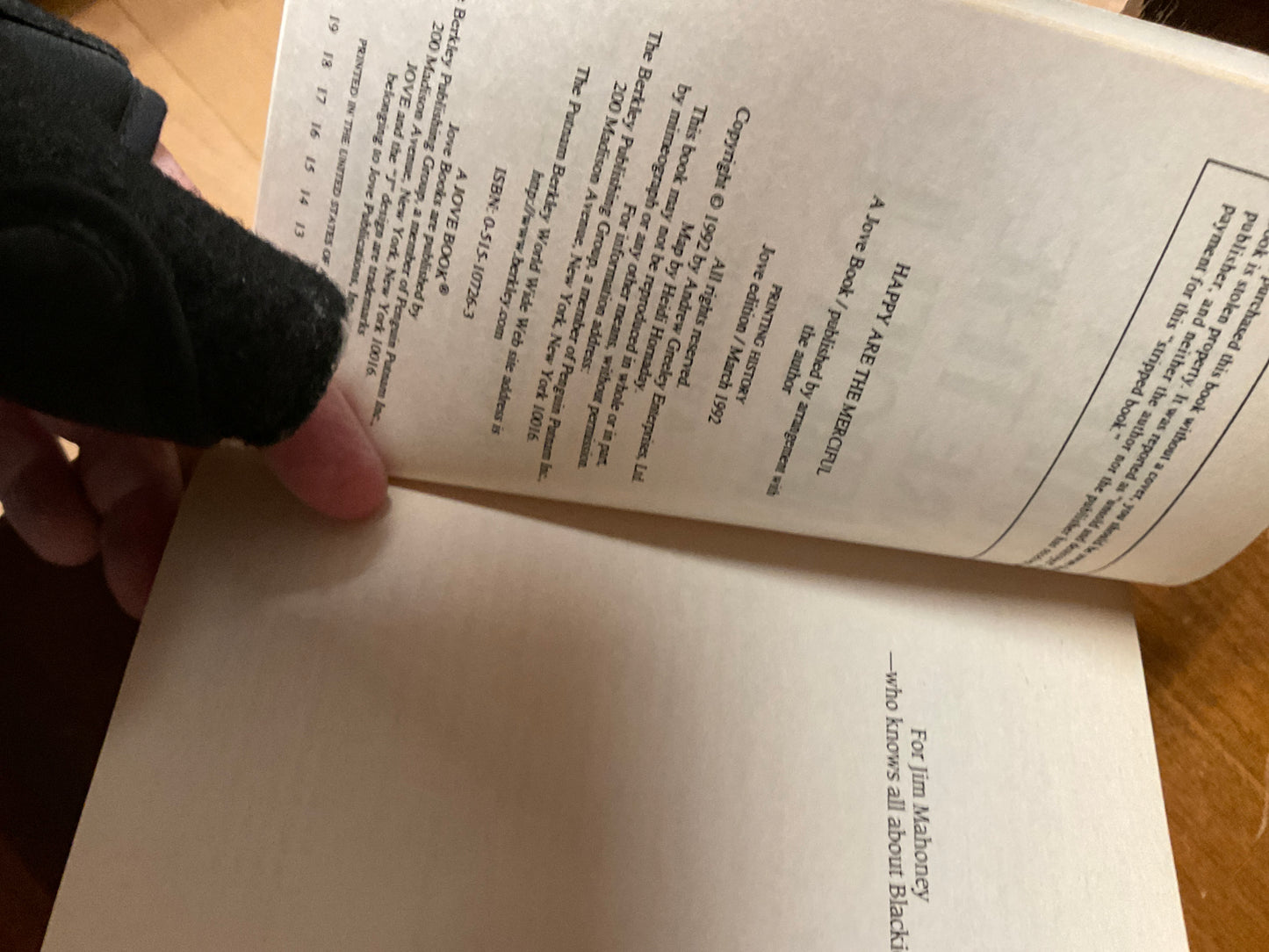 Book Happy Are The Merciful 1992