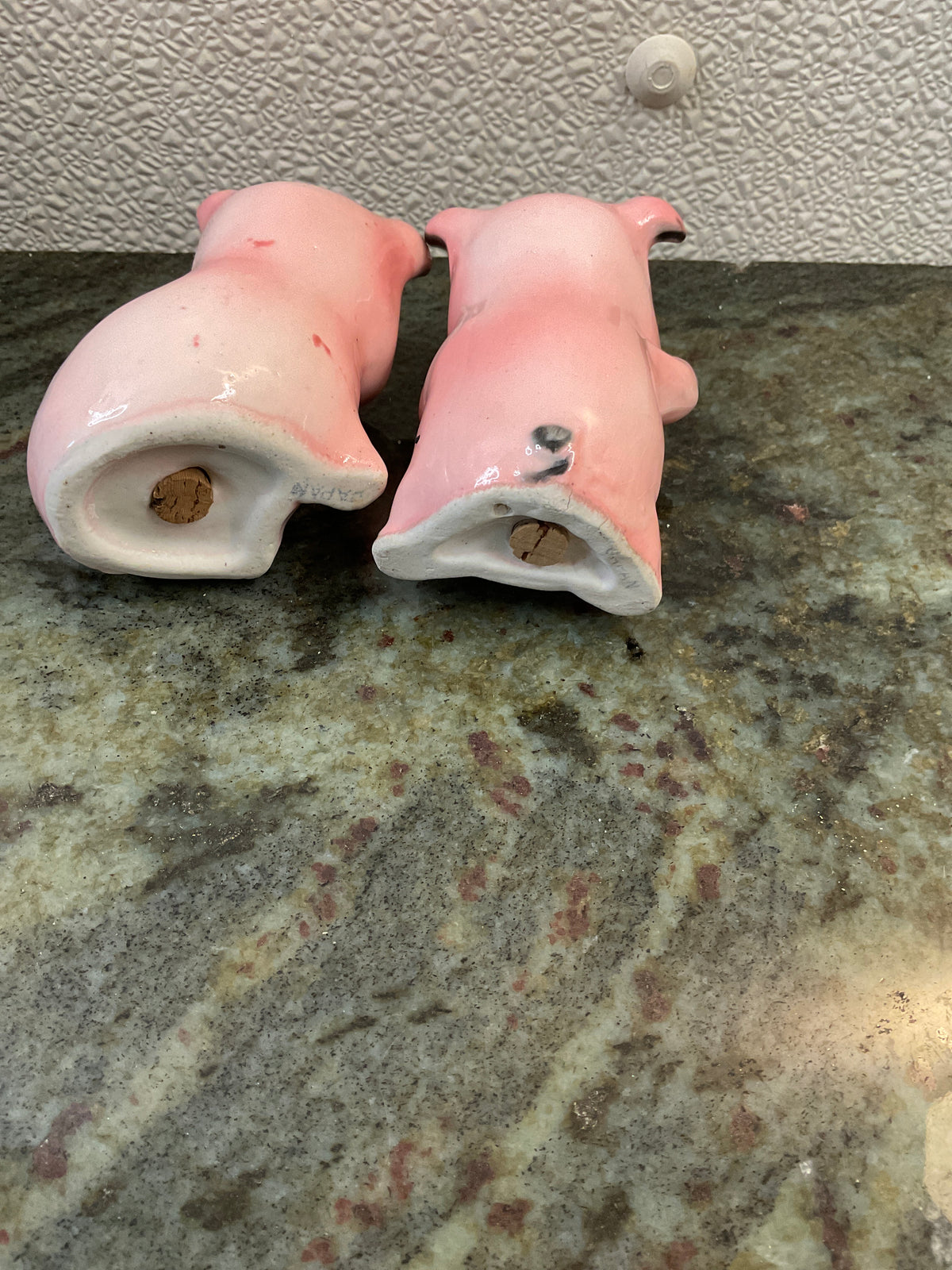 Vintage Ceramic Pig Salt & Pepper Shakers
