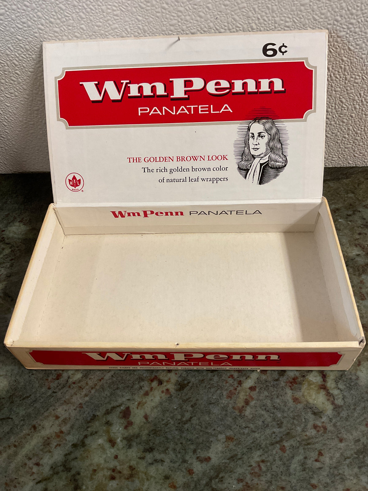 Wm Penn Panatela Cigar Box