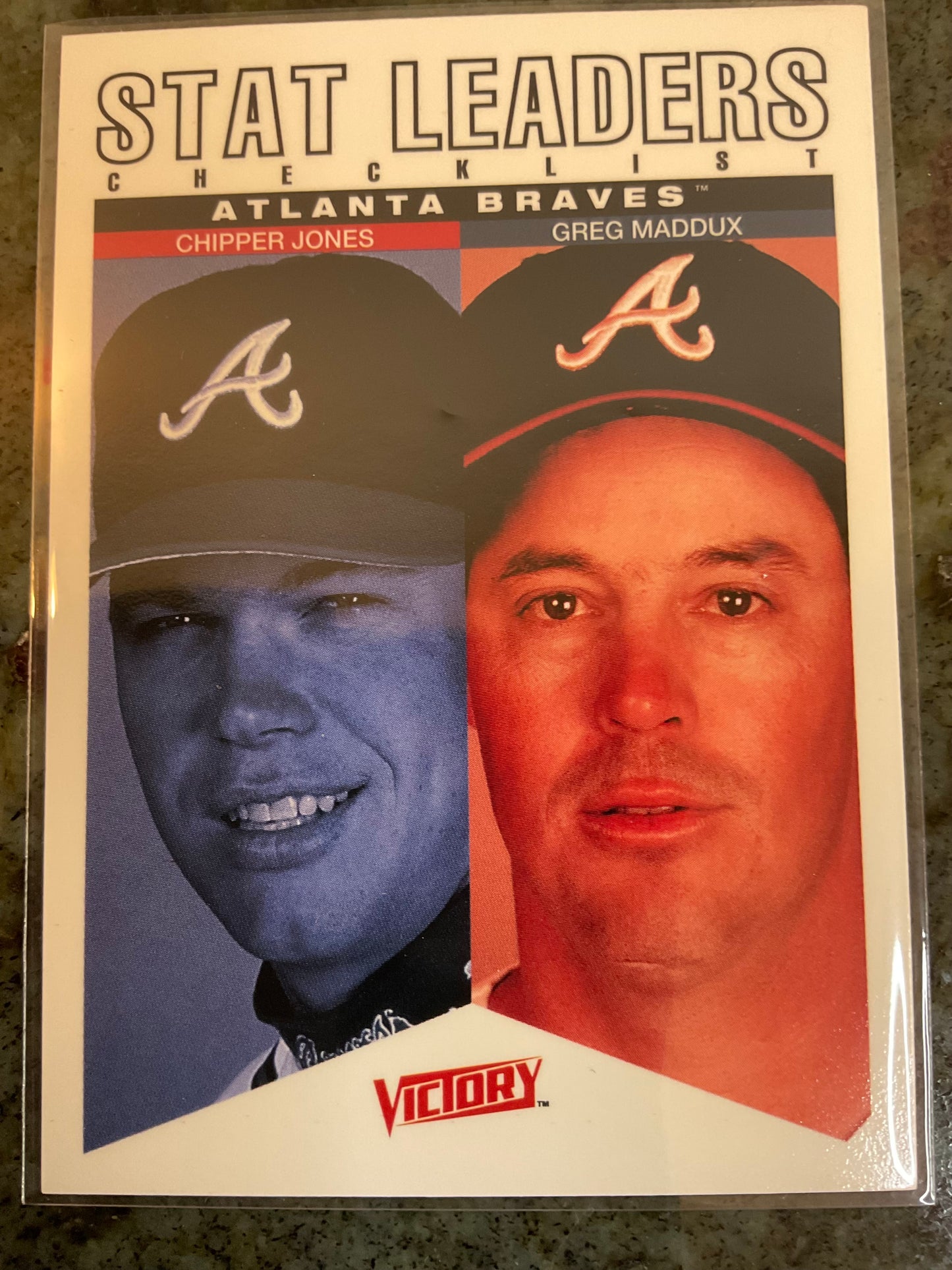 Atlanta Braves Chipper Jones and Greg Maddux￼