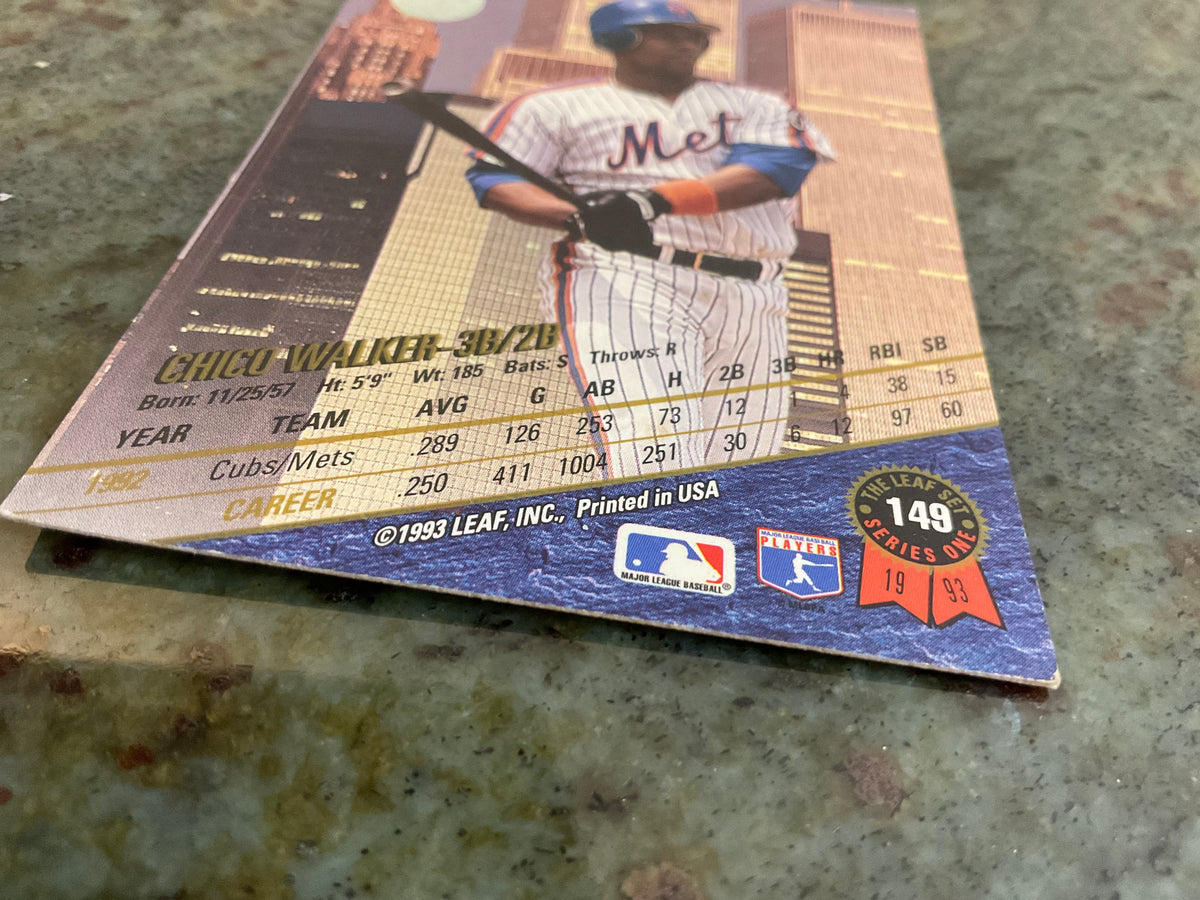 Chico Walker 1993 Leaf Baseball Card