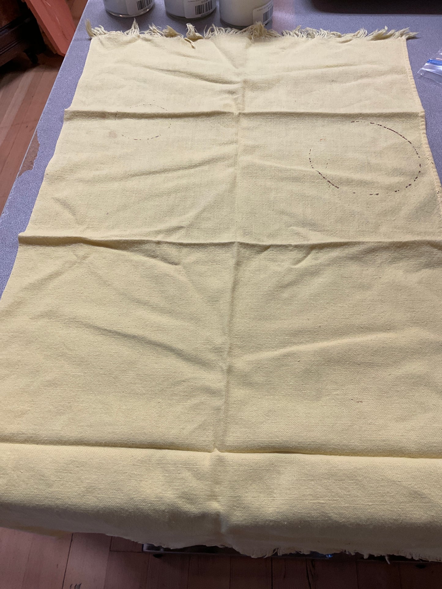 Yellow Cloth Table Runner 29” x 16”