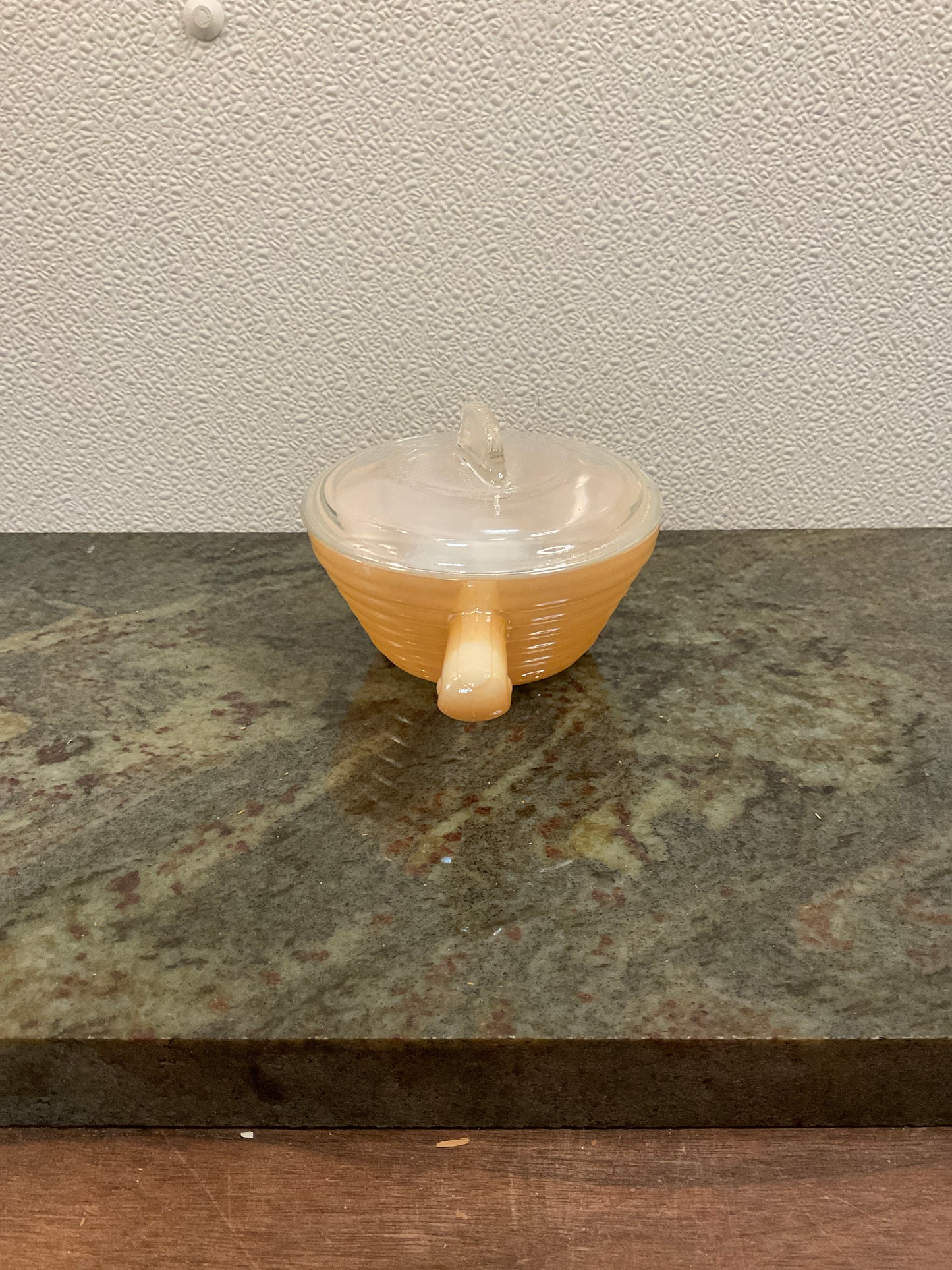 Fire King Peach Luster Beehive