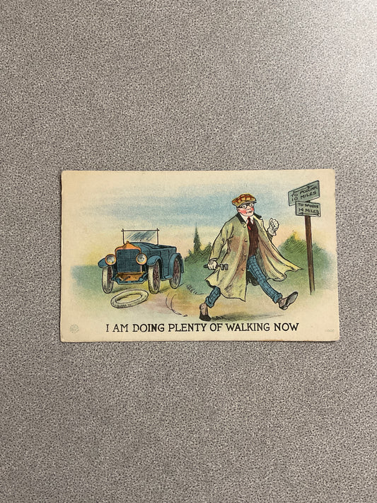 Vintage Post Card “I am Doing Plenty…”