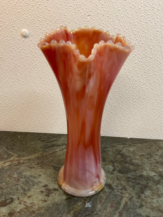 Slag Glass Vase