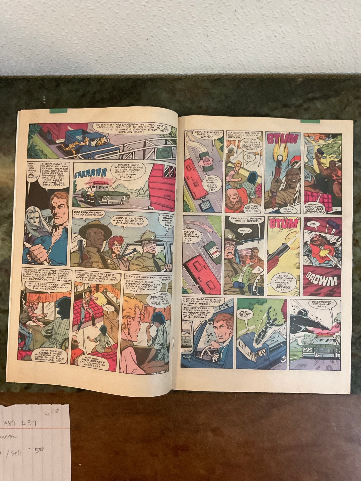 Comic Book 1987 D.P.7 New Universe