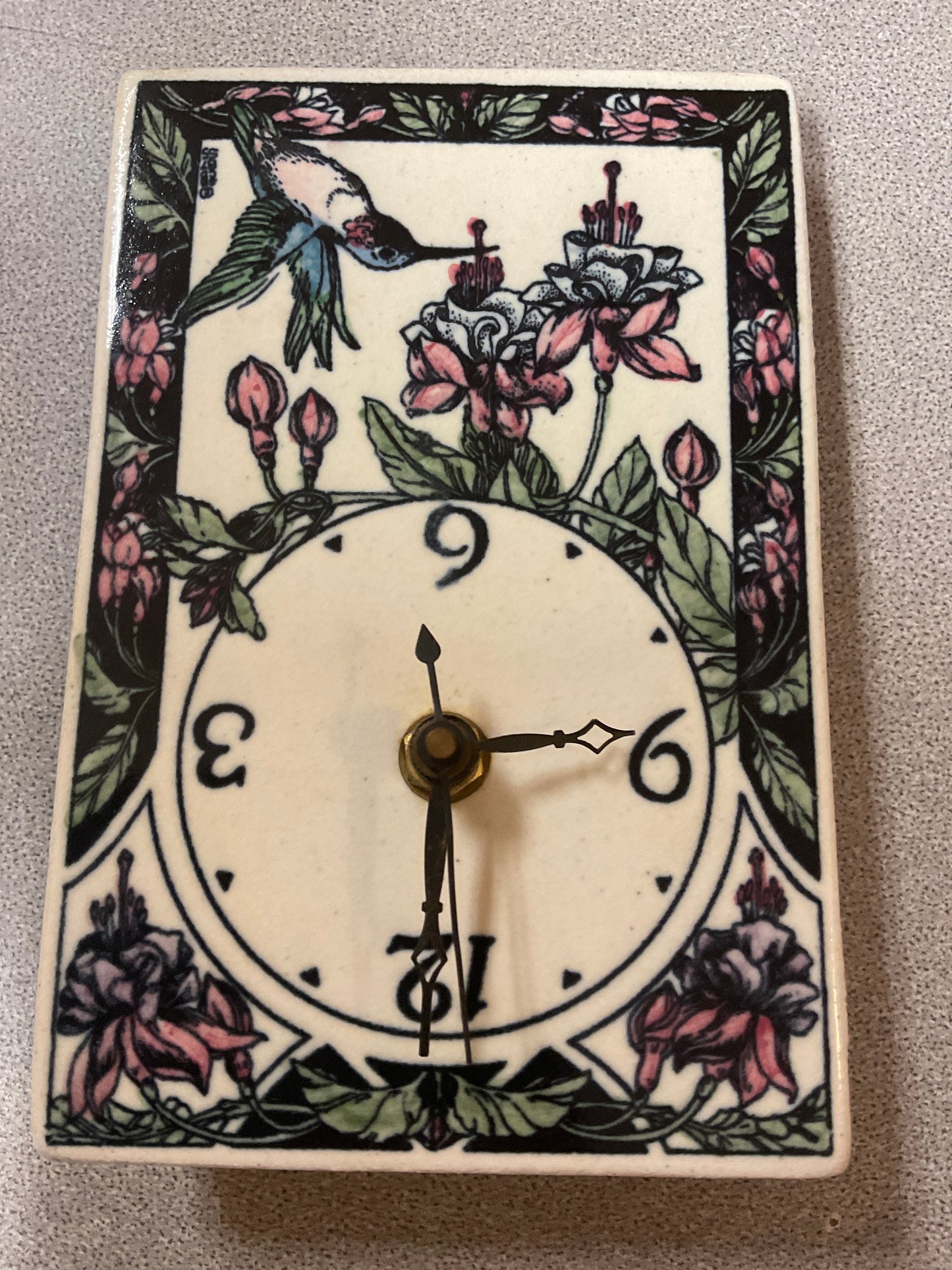 Santa Barbara Ceramic Clock