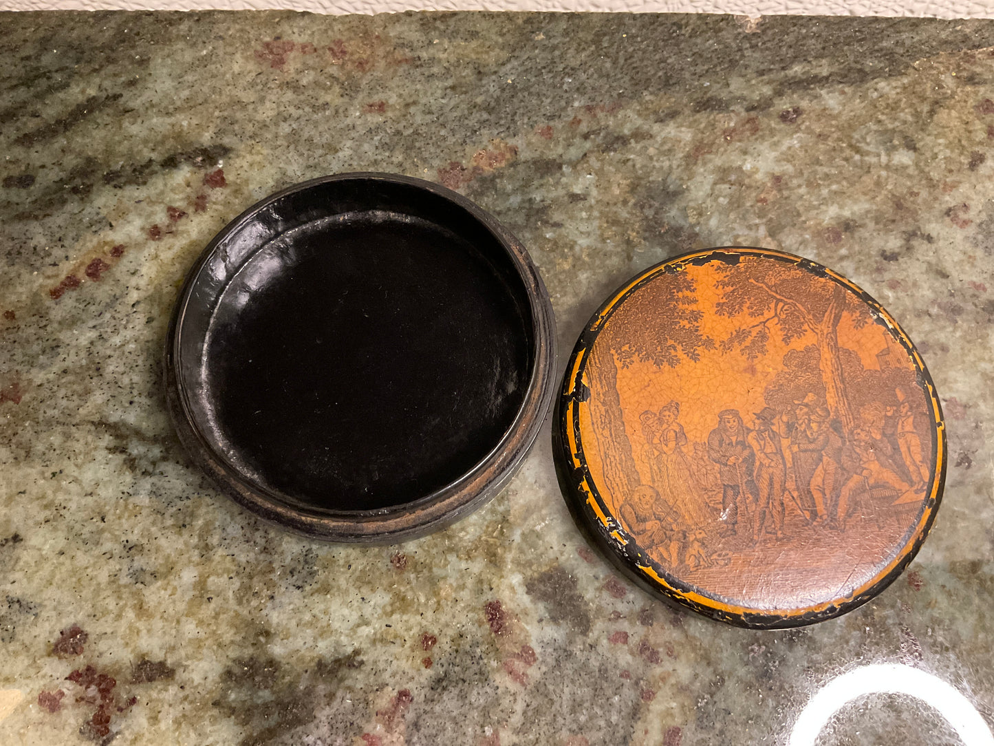 19th Century Lacquer Snuff Box