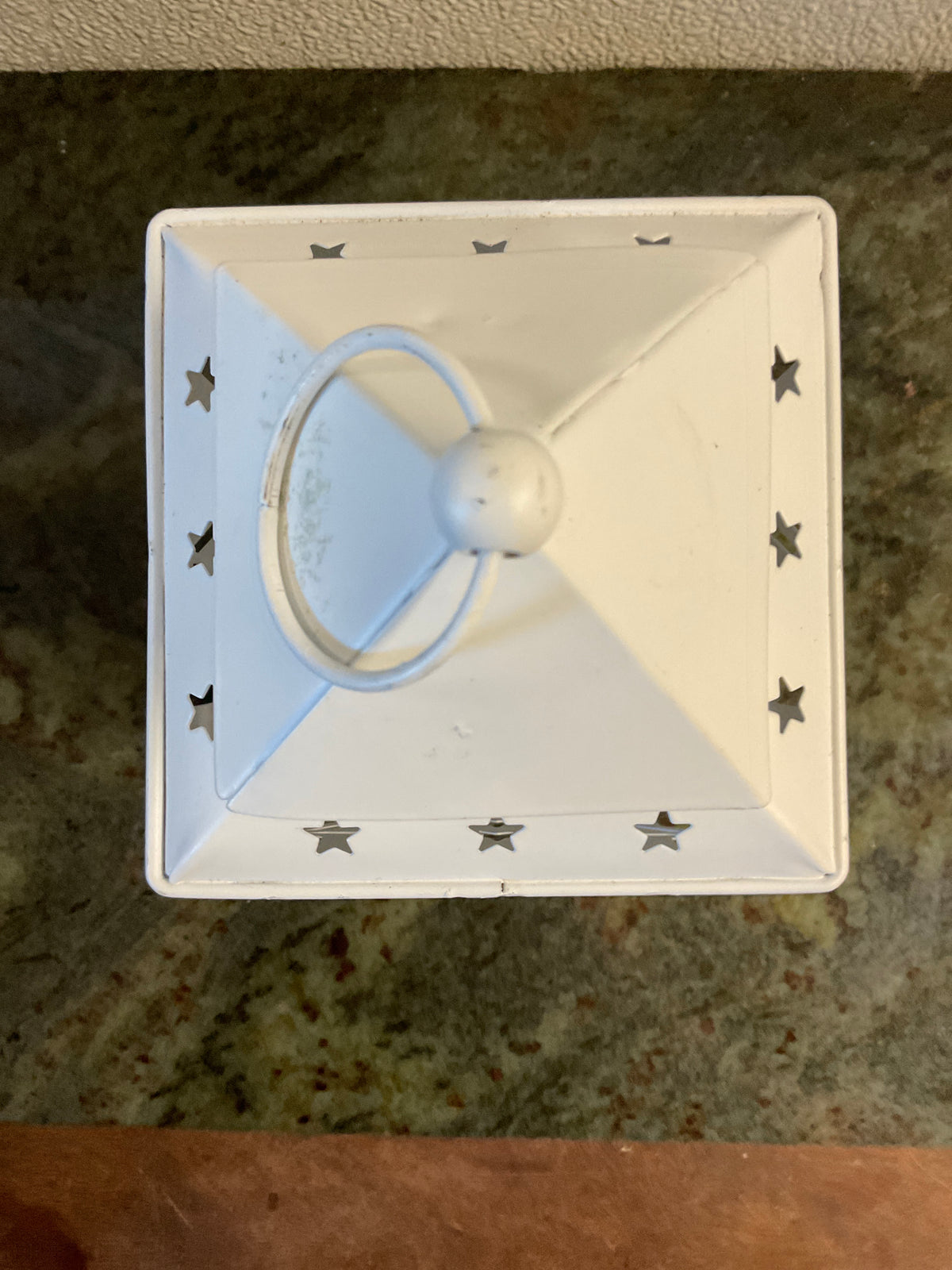 Metal Star White LED Light Lantern