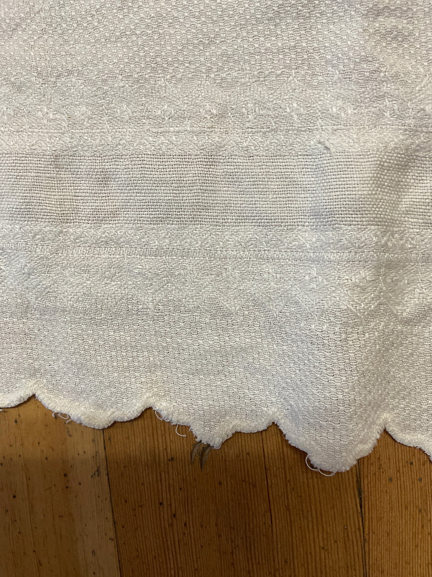 Vintage Linen Wide Table Runner