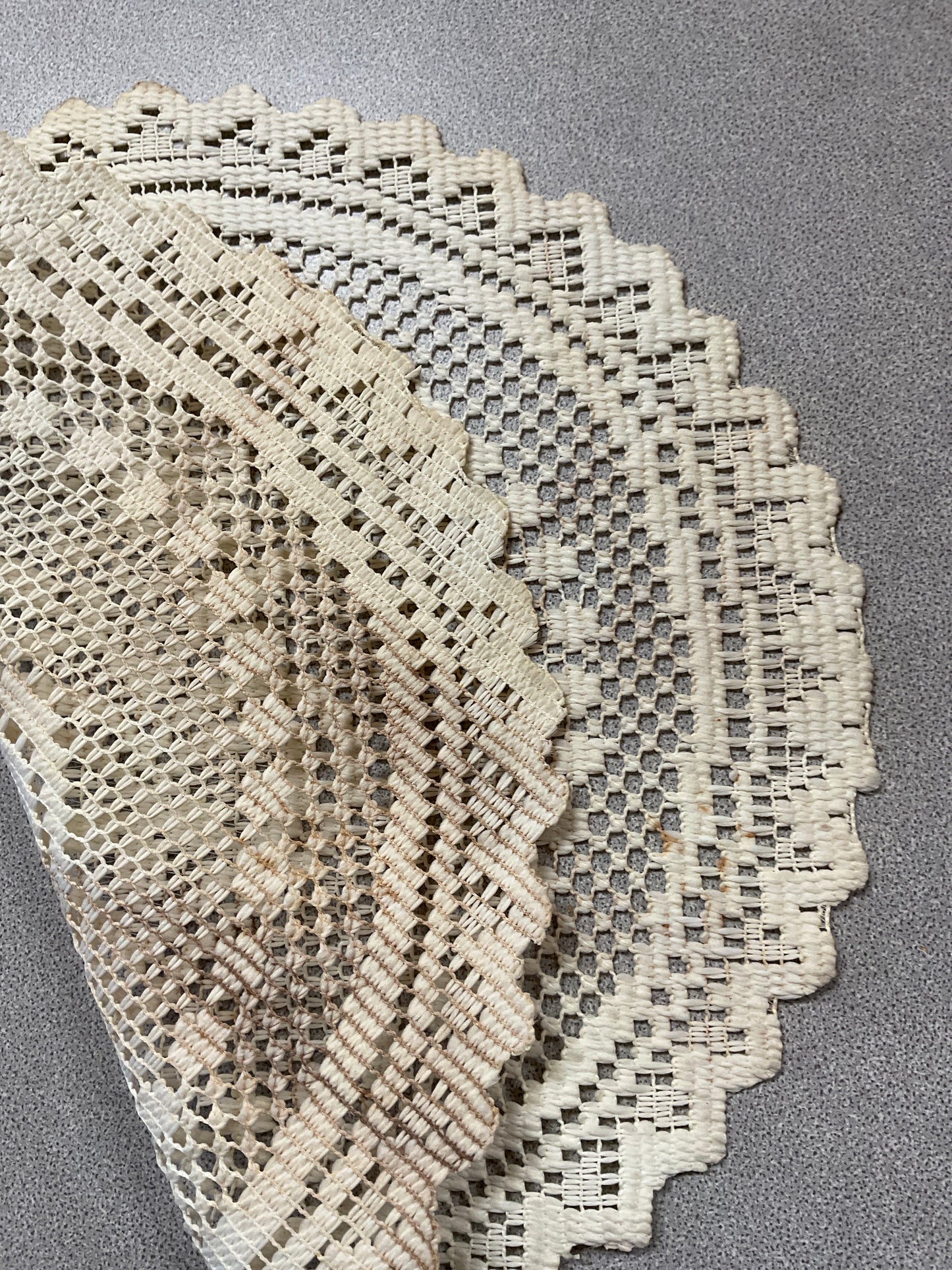 Vintage Doily with Heart and flower Motif