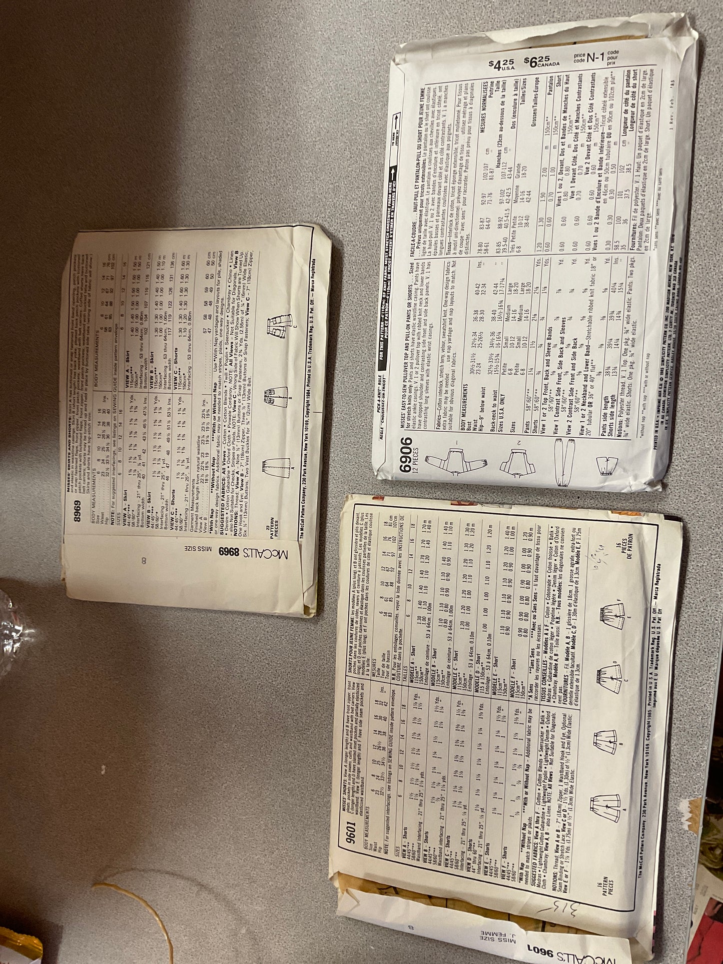 Bundle of 3 Sewing Patterns