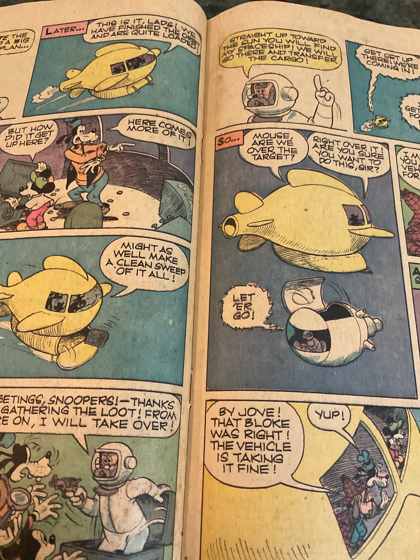Comic Book Mickey Mouse and Goofy