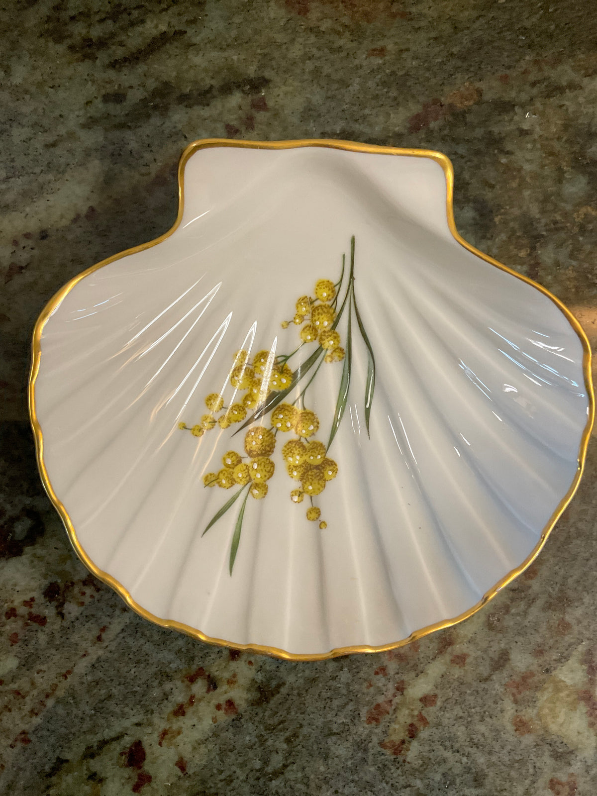 Limoges Porcelain Shell Trinket Dish