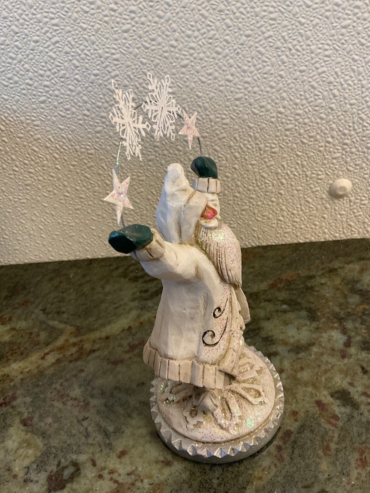 Pam Schifferl Santa/Snowflakes Figure