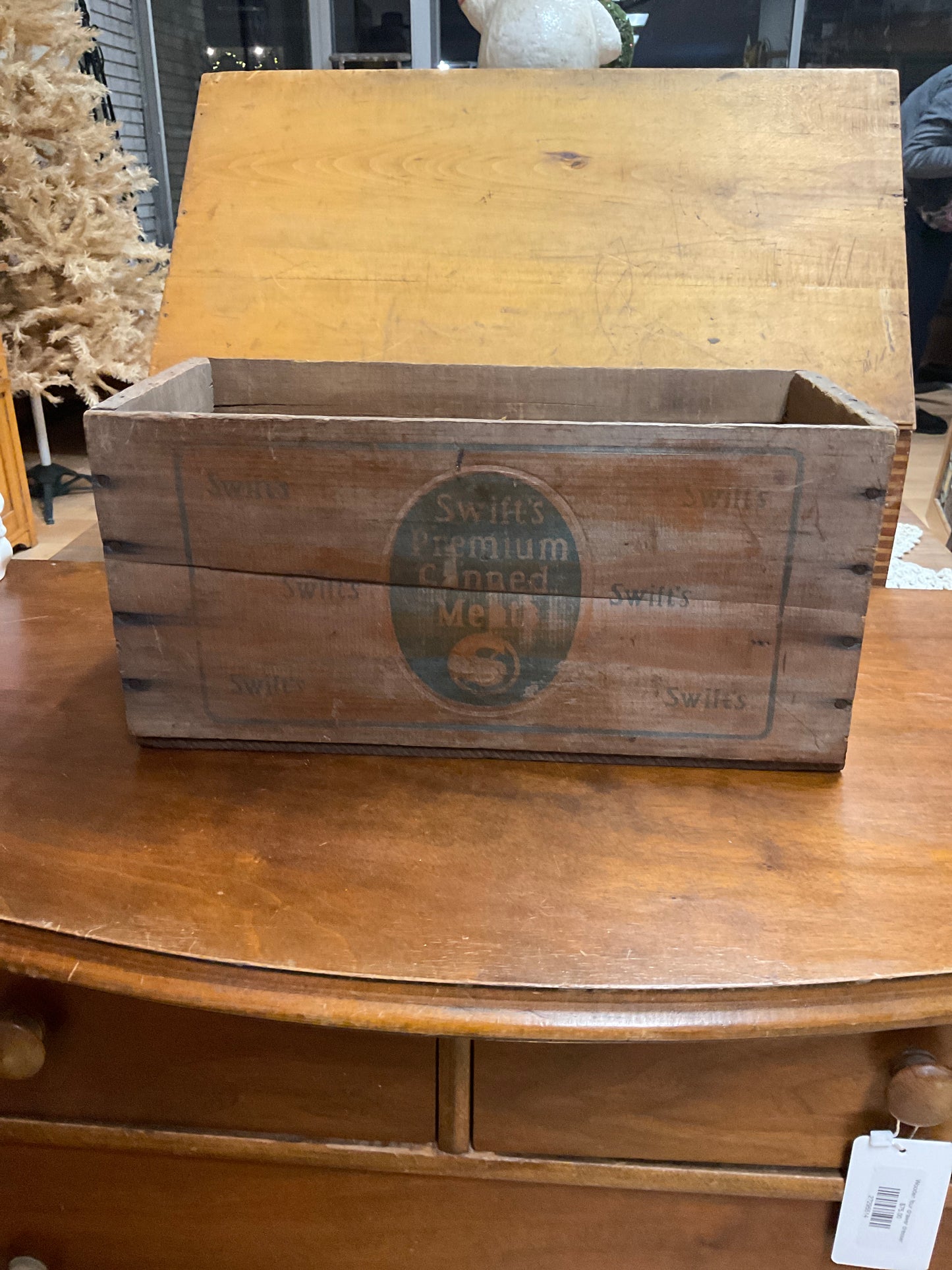 Swift Meats Packing Wood Box