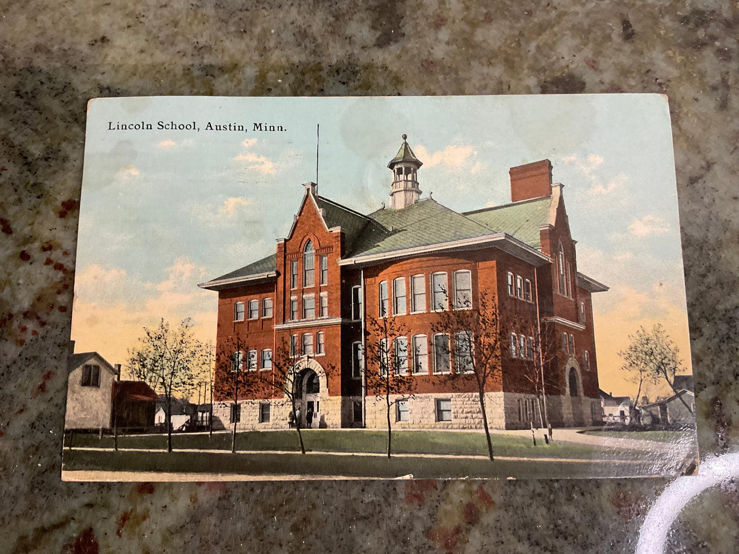 Lincoln School Austin MN Post Card 1914