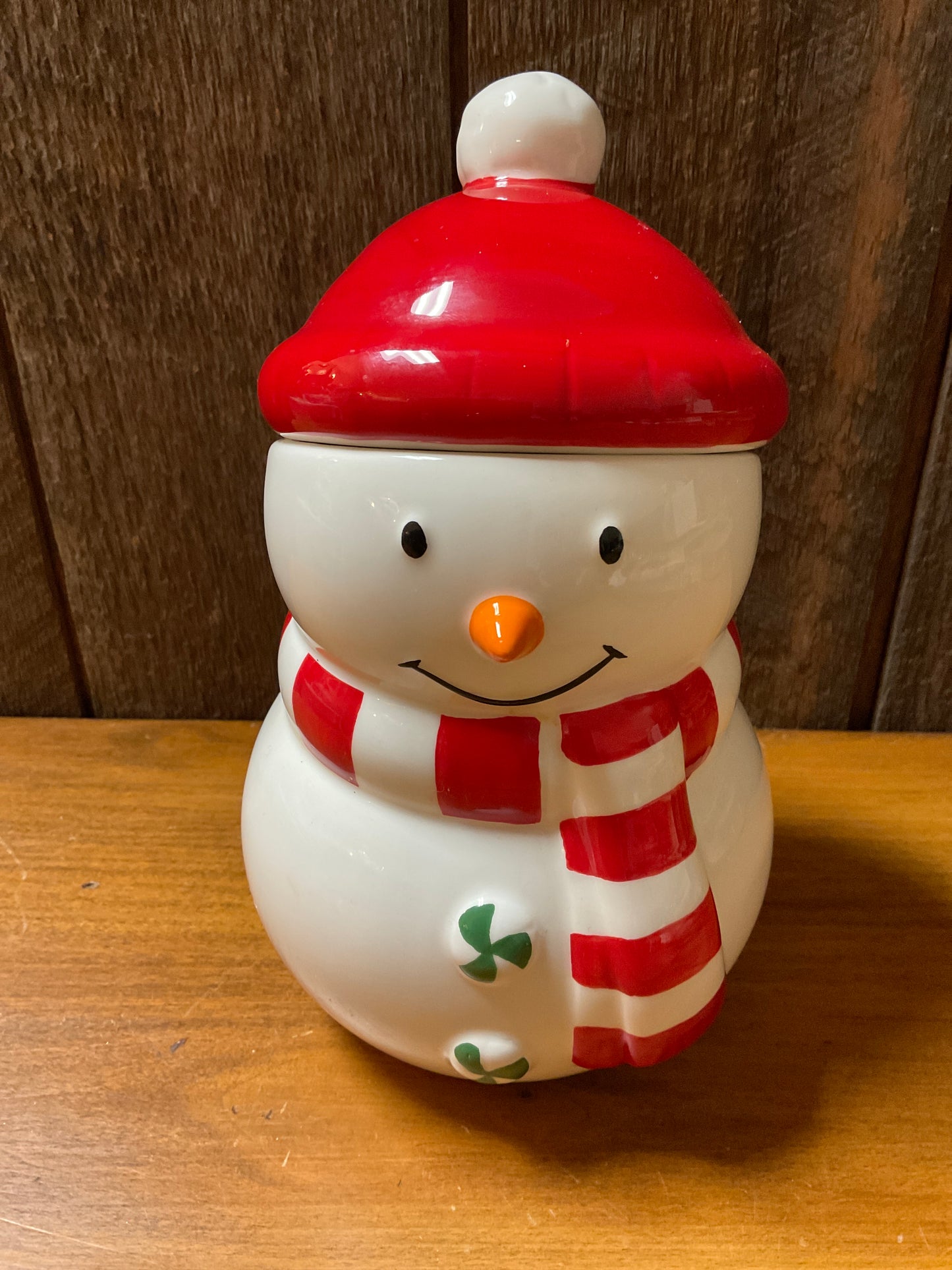 Hallmark 8” Snowman Jar with Lid