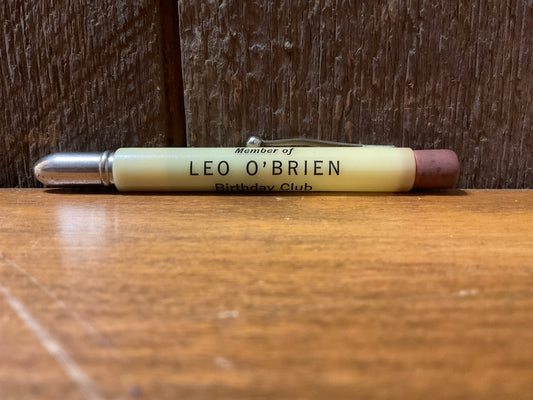 Vintage Leo O’Brien Birthday Club Pencil Independence Iowa