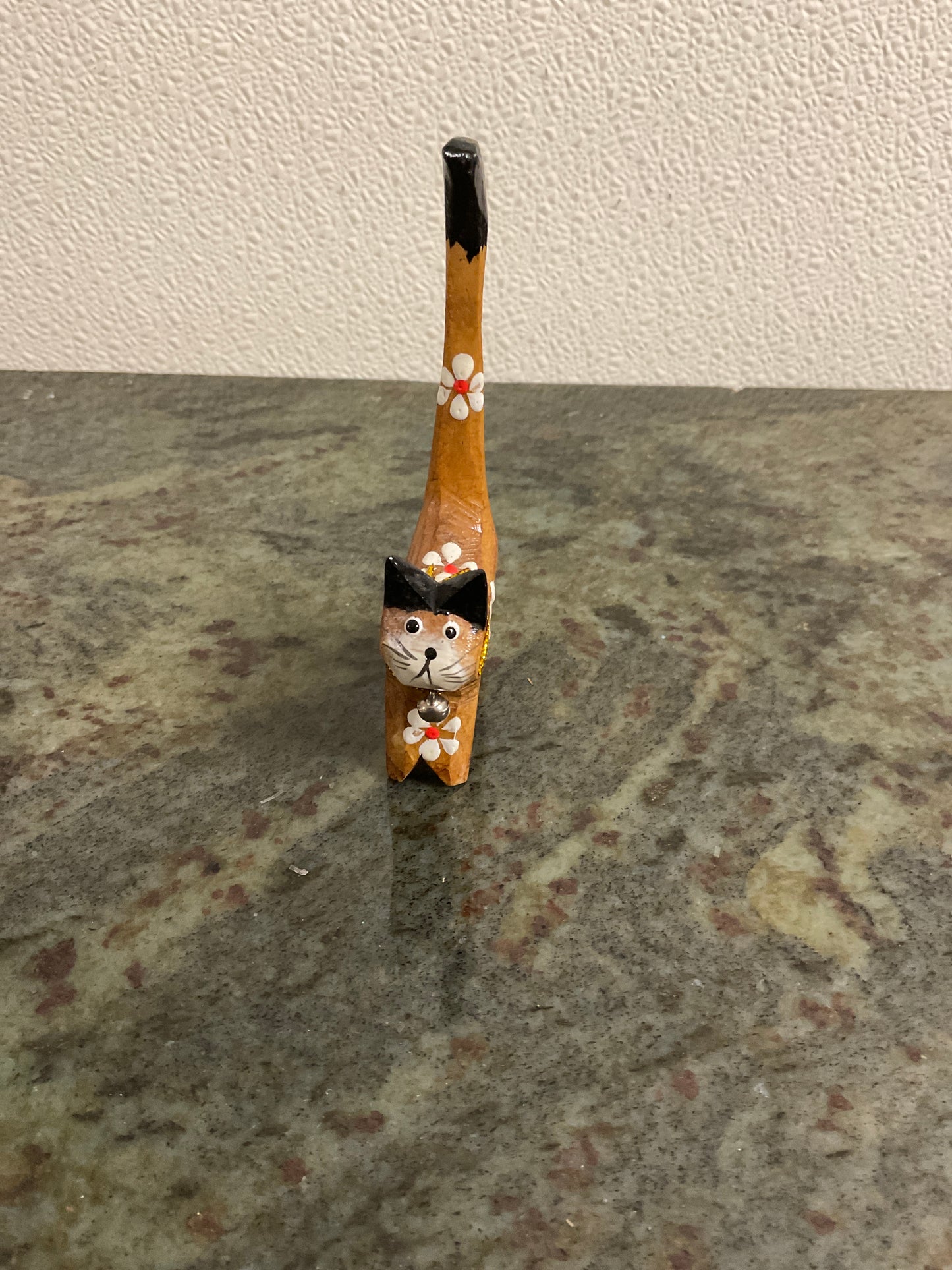 Hand Carved Cat- Ring Holder