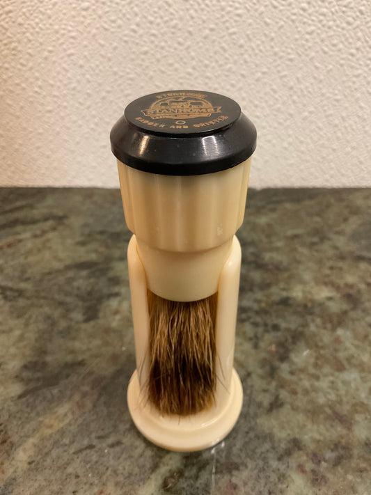 Vintage Stanhome Shaving Brush w/Stand Holder by Badger & Bristle Stanley Home