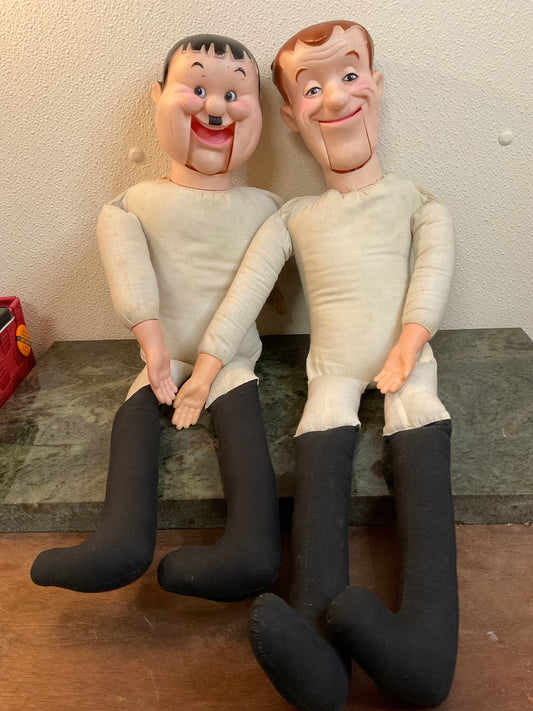 Laurel And Hardy Ventriloquist Dolls Set