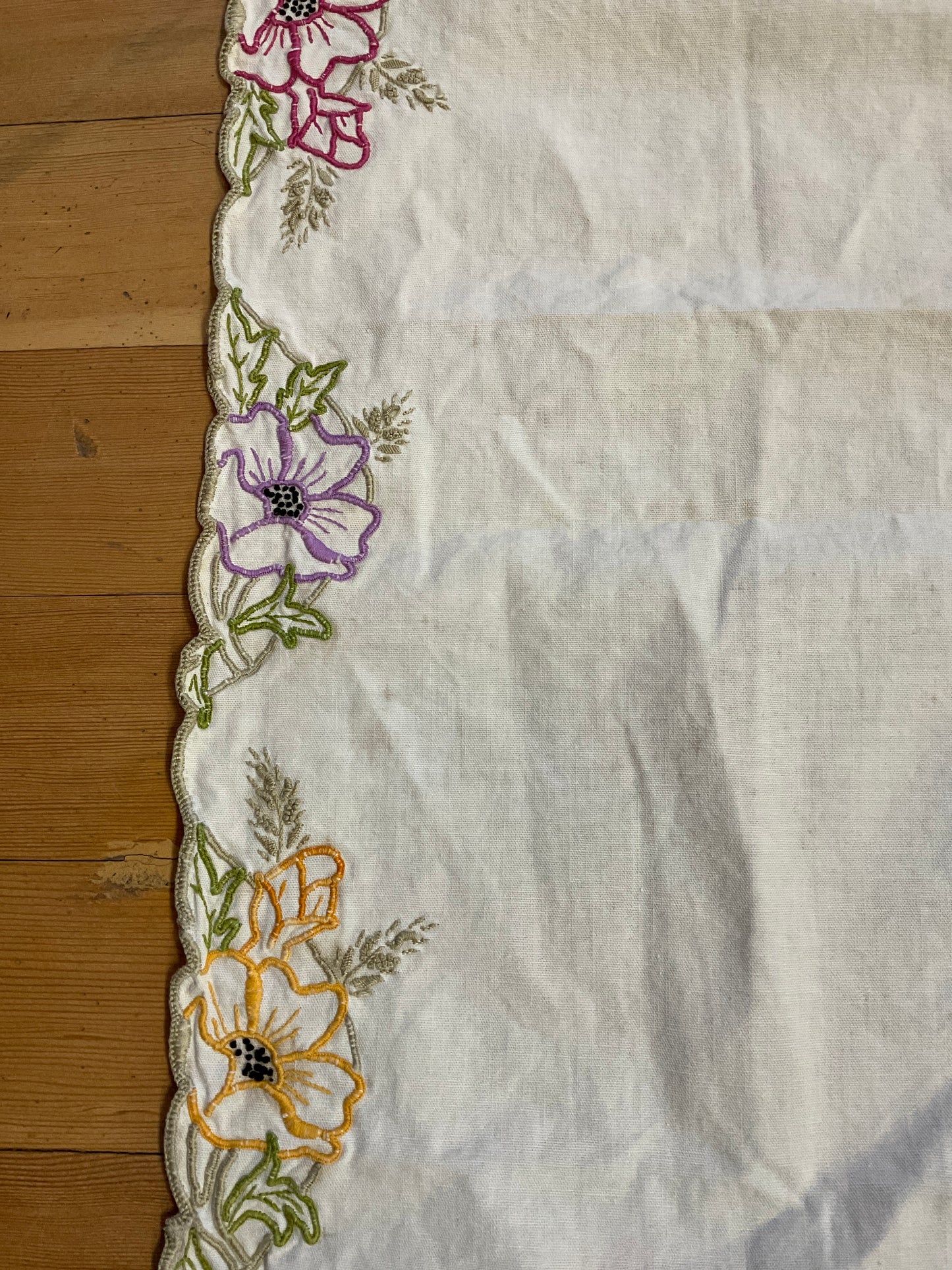 Vintage Embroidered Runner