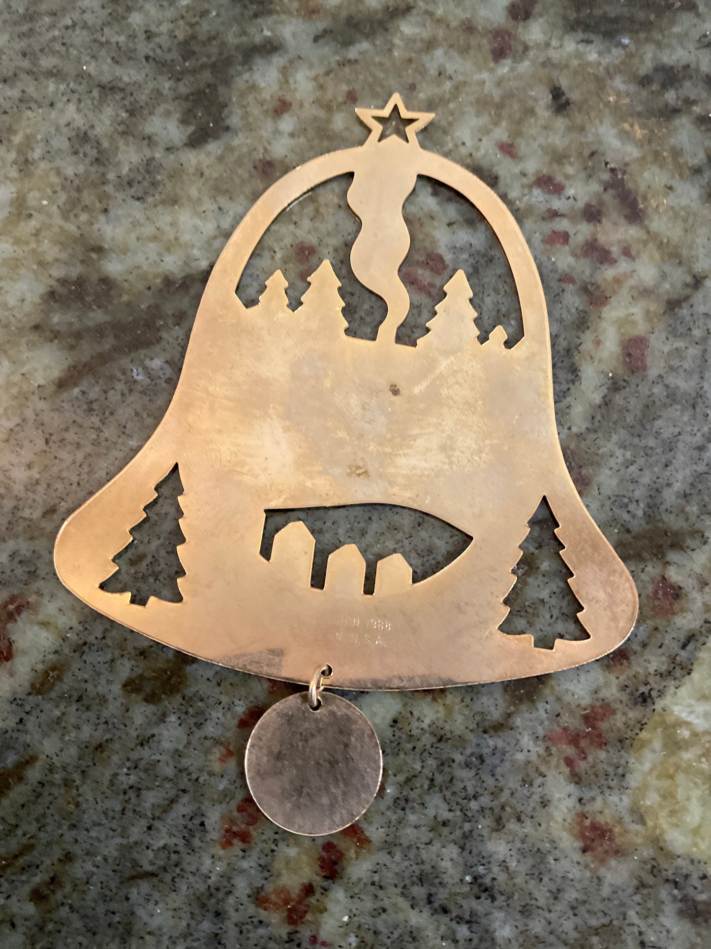 G Duchin Metal Bell Ornament