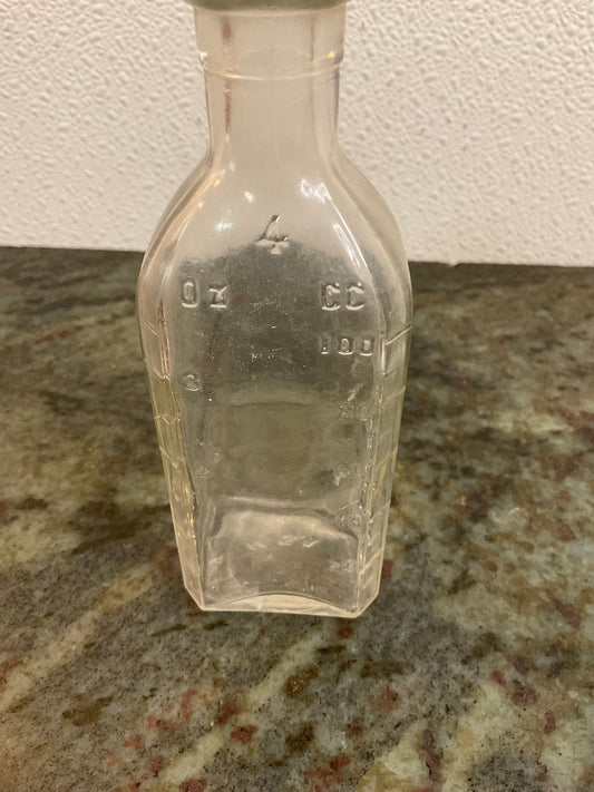 Antique Glass Graduated Medicine Bottle