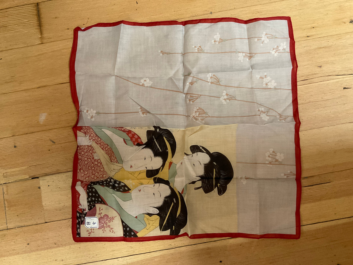 Japanese Ukiyoe Handkerchief-High Quality Cotton
